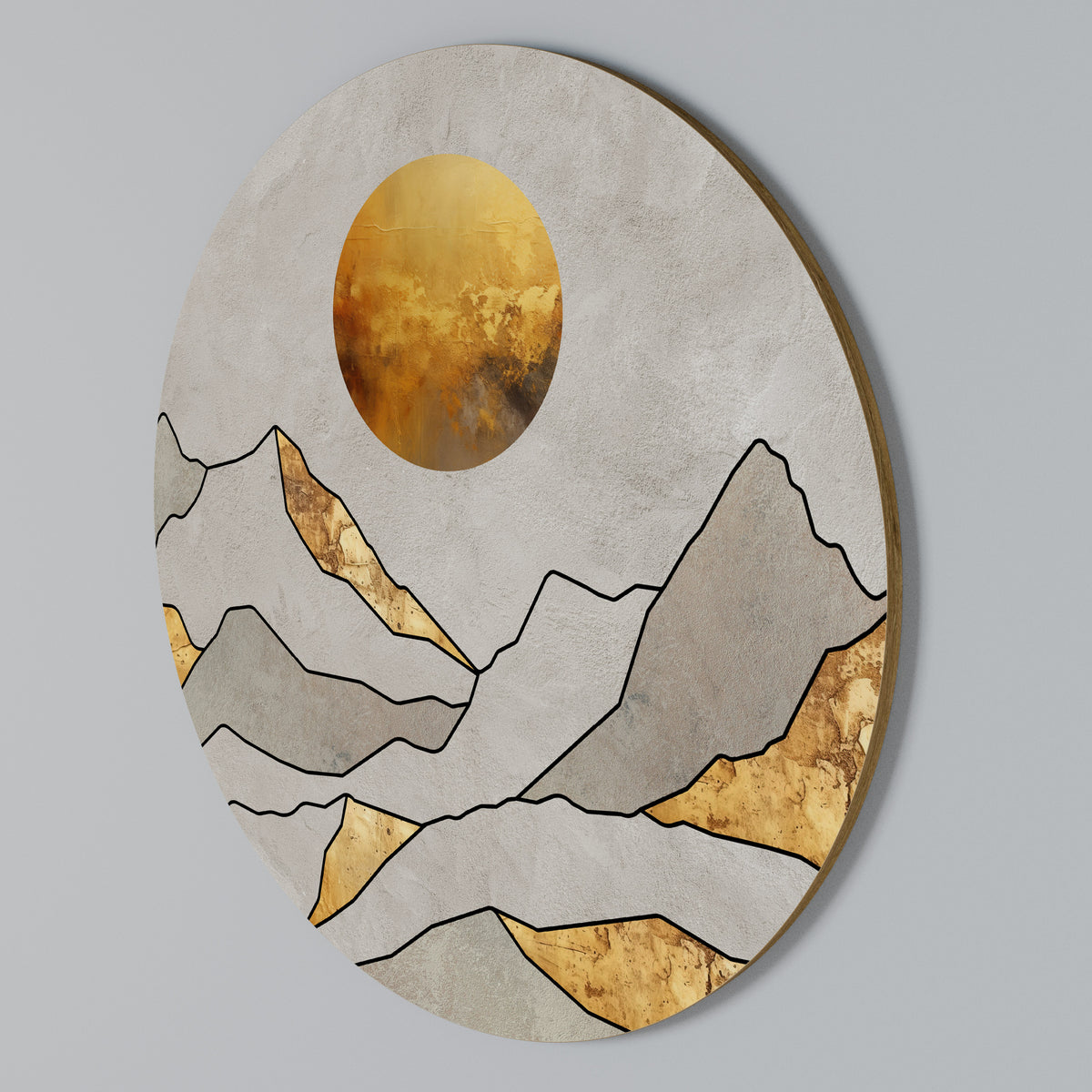 SUNNY BLAZE Round Wall Art