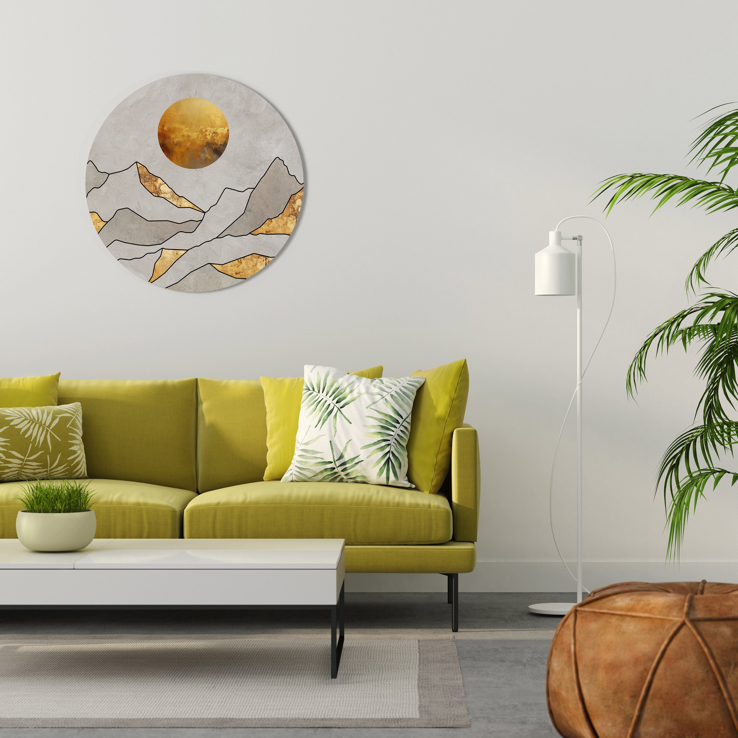 Décoration murale ronde SUNNY BLAZE