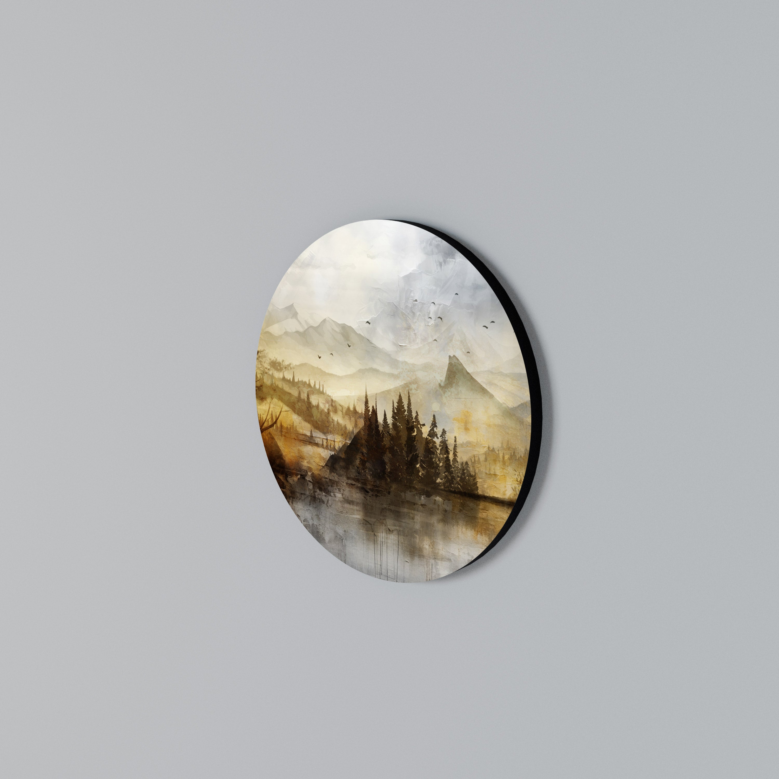 AUTUMN AURA Round Wall Art