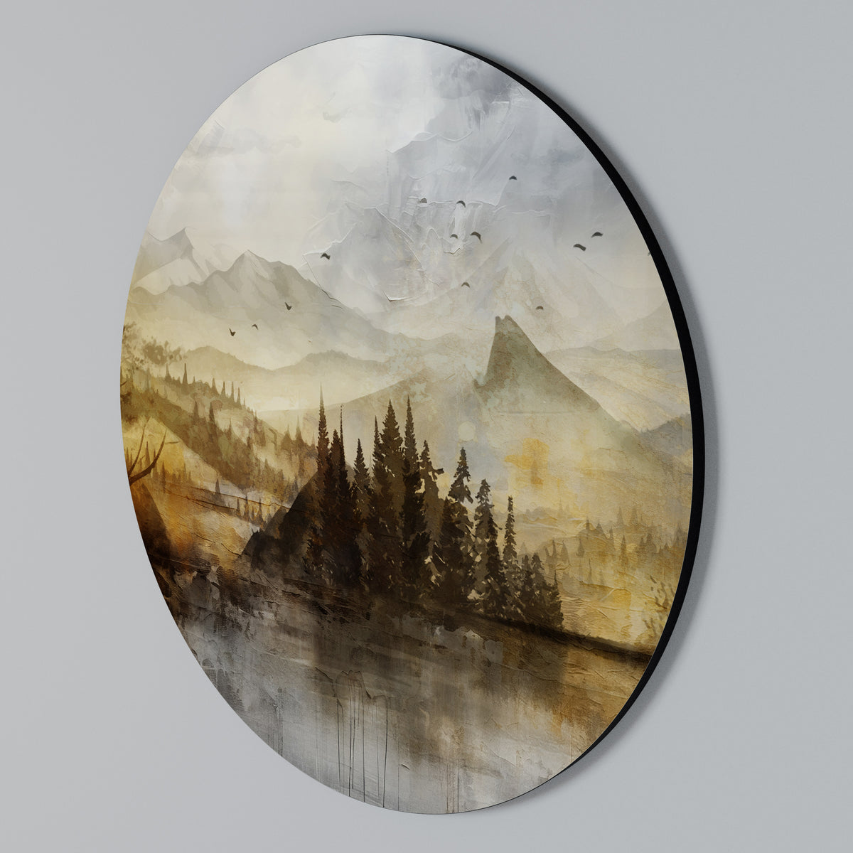 AUTUMN AURA Round Wall Art