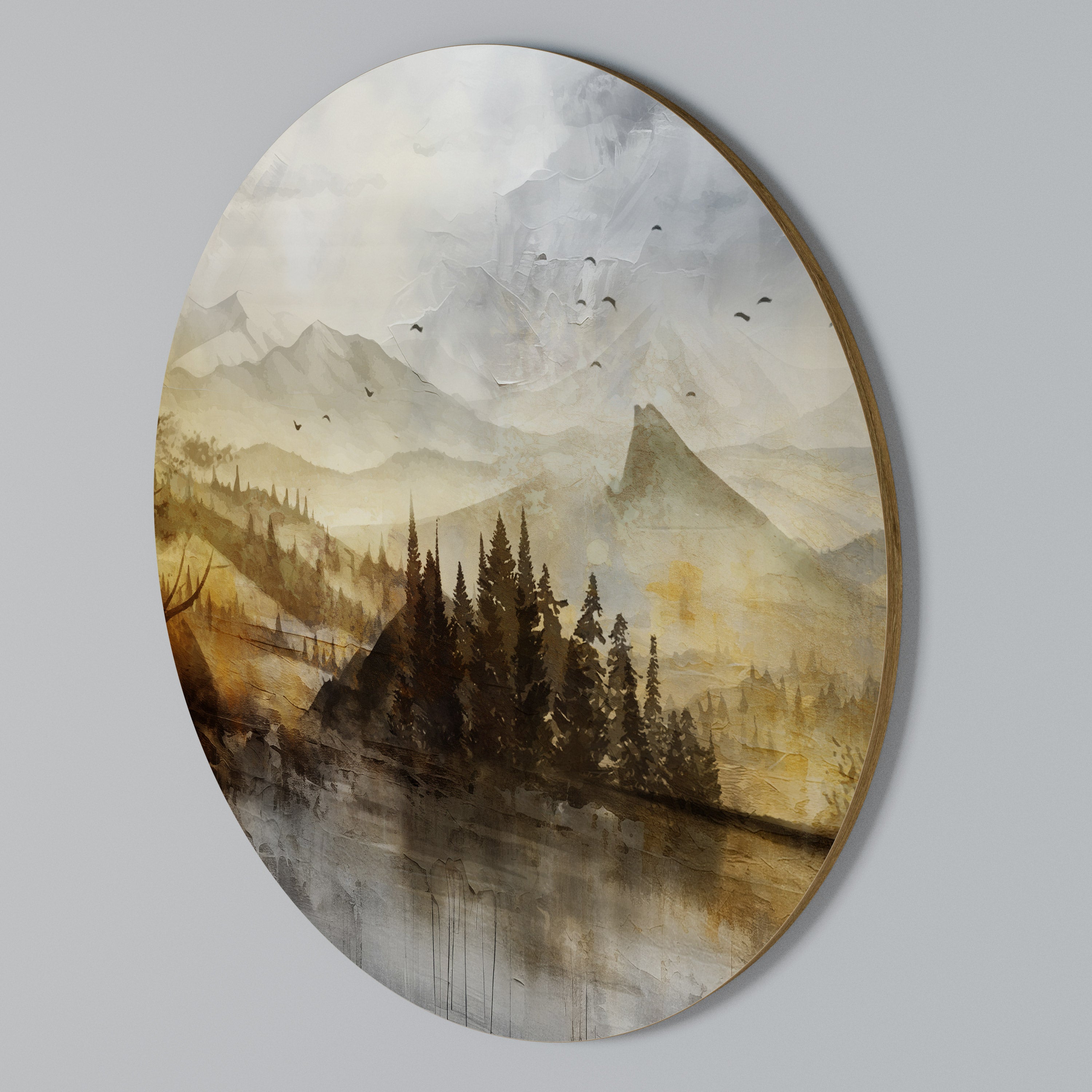 AUTUMN AURA Round Wall Art