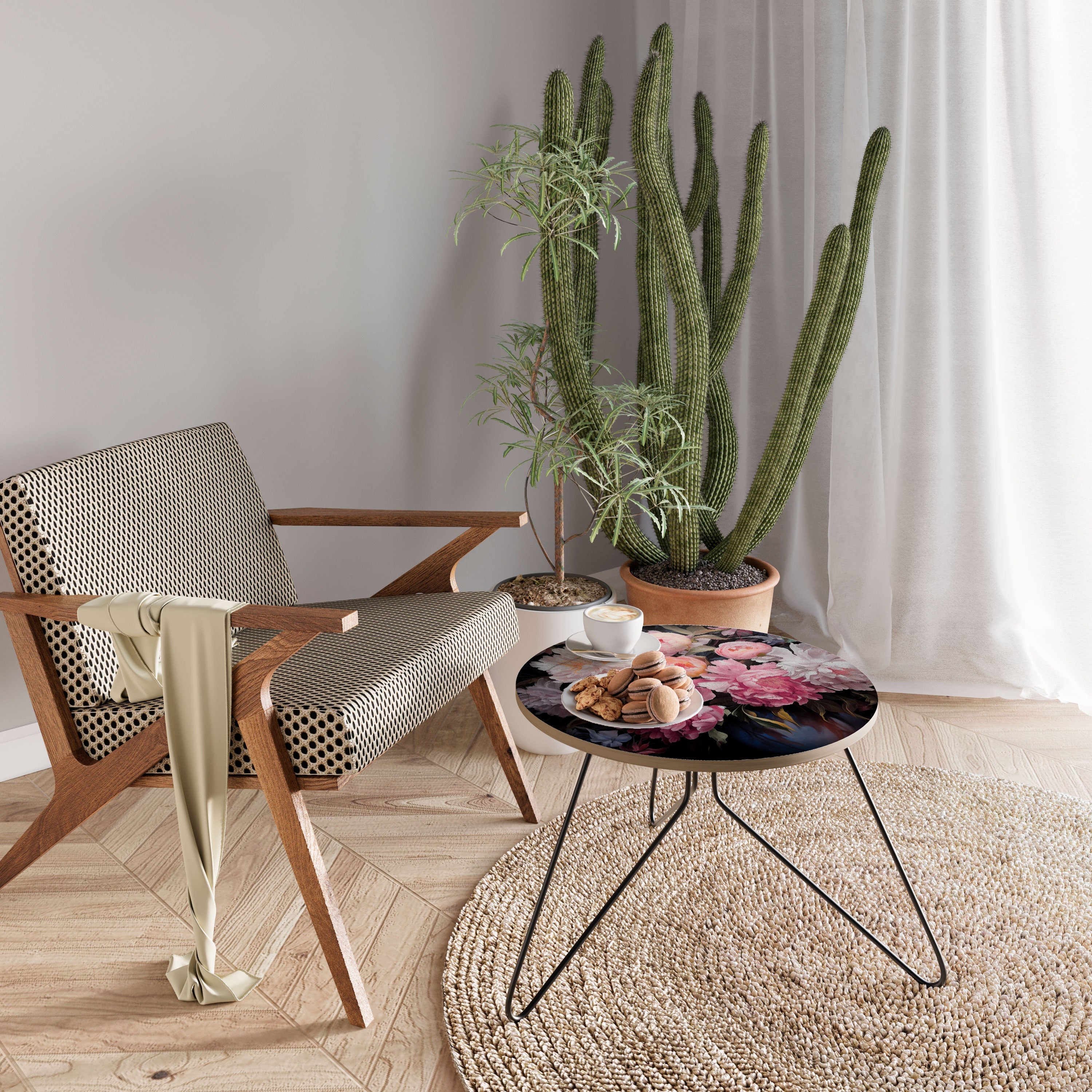 Table basse CRASHED PEONIES 60