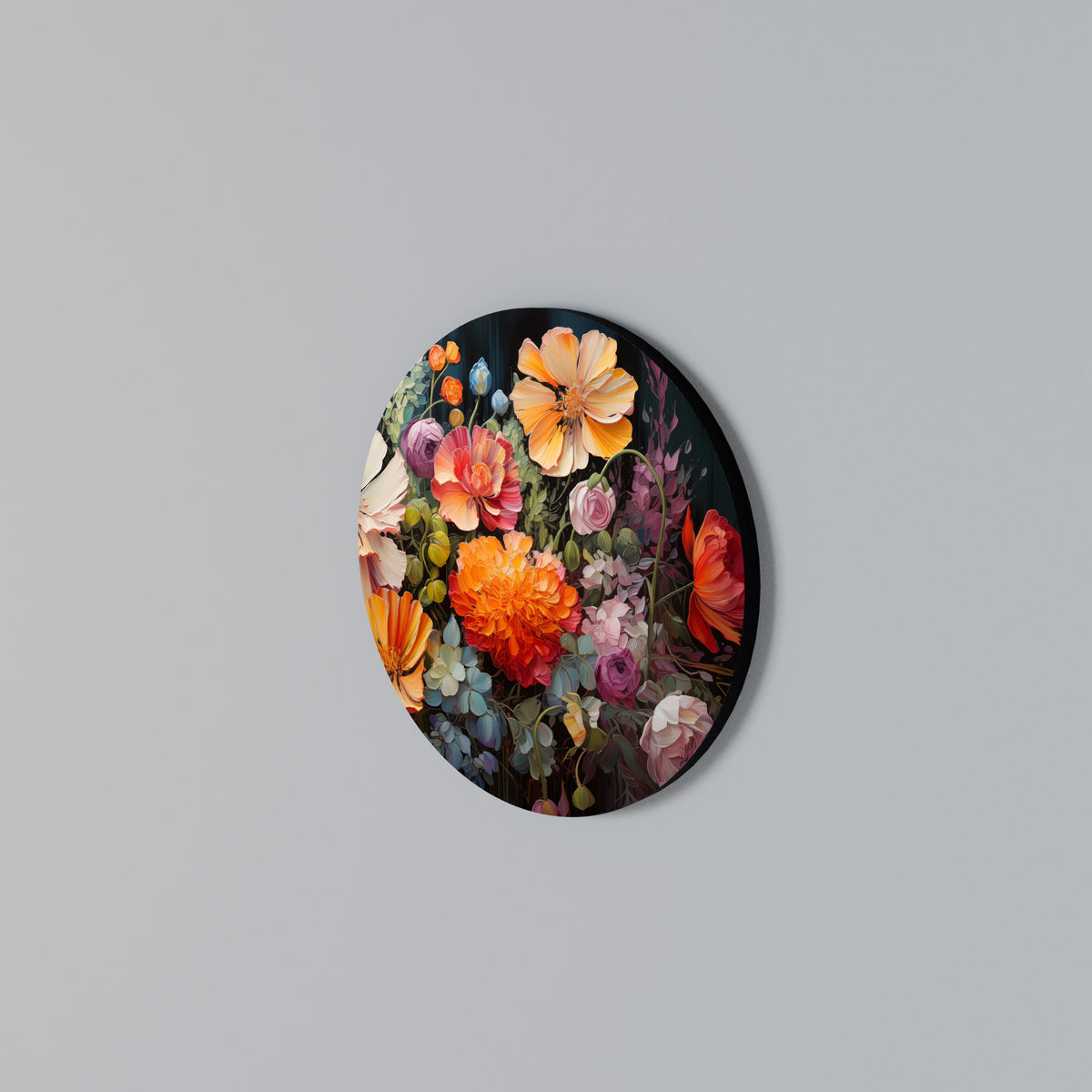 BLOOMING WILDERNESS Round Wall Art
