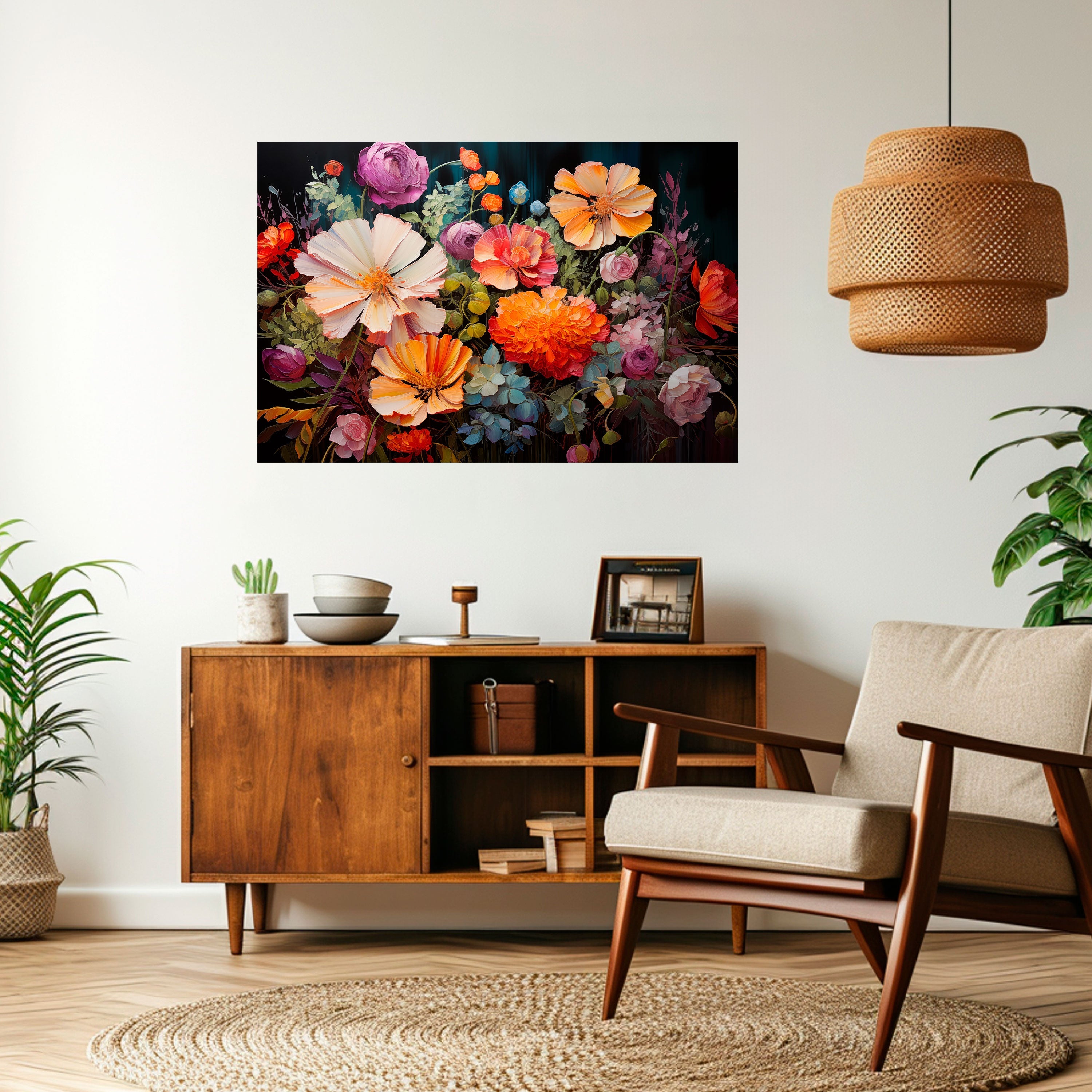 Affiche horizontale autocollante « BLOOMING WILDERNESS »