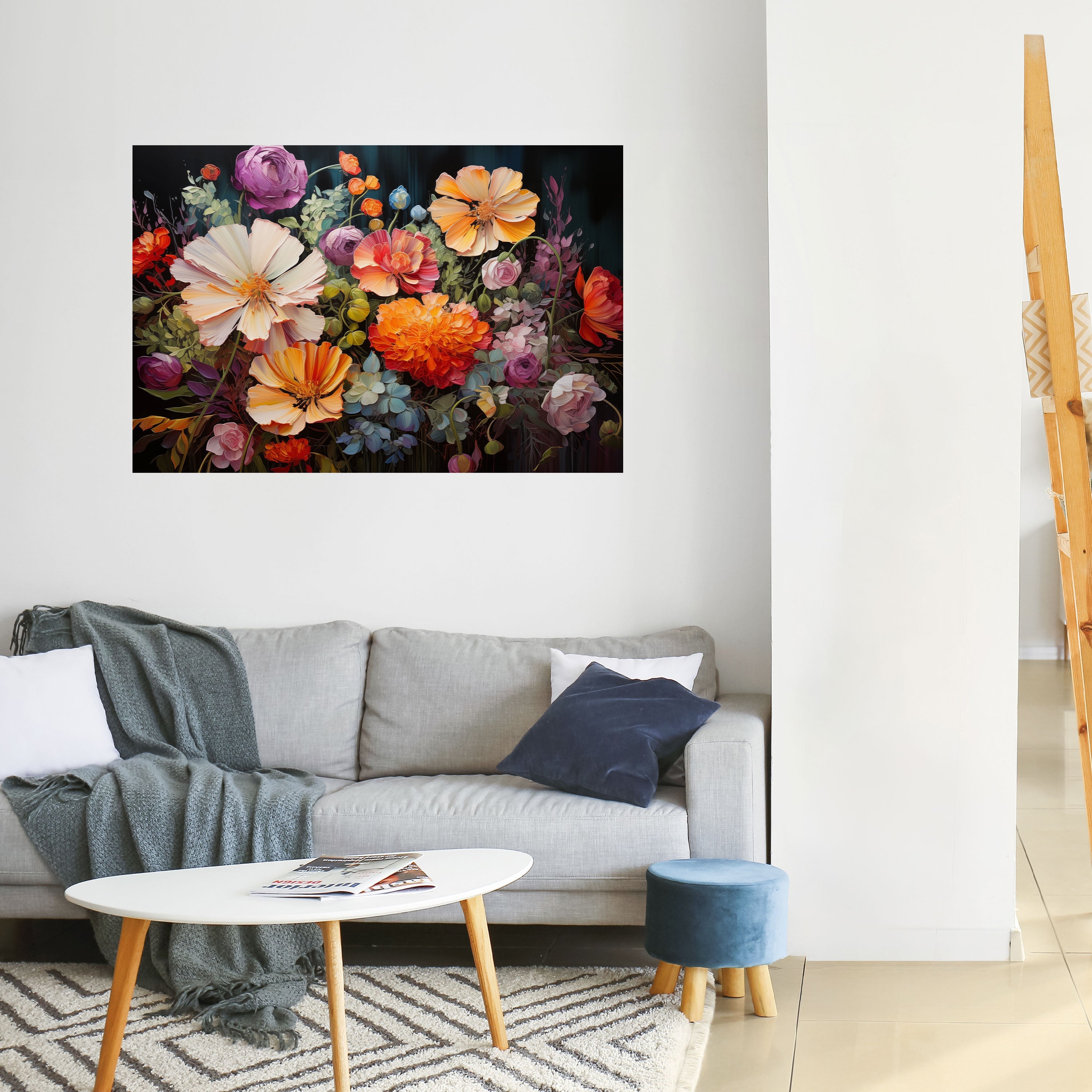 Affiche horizontale autocollante « BLOOMING WILDERNESS »