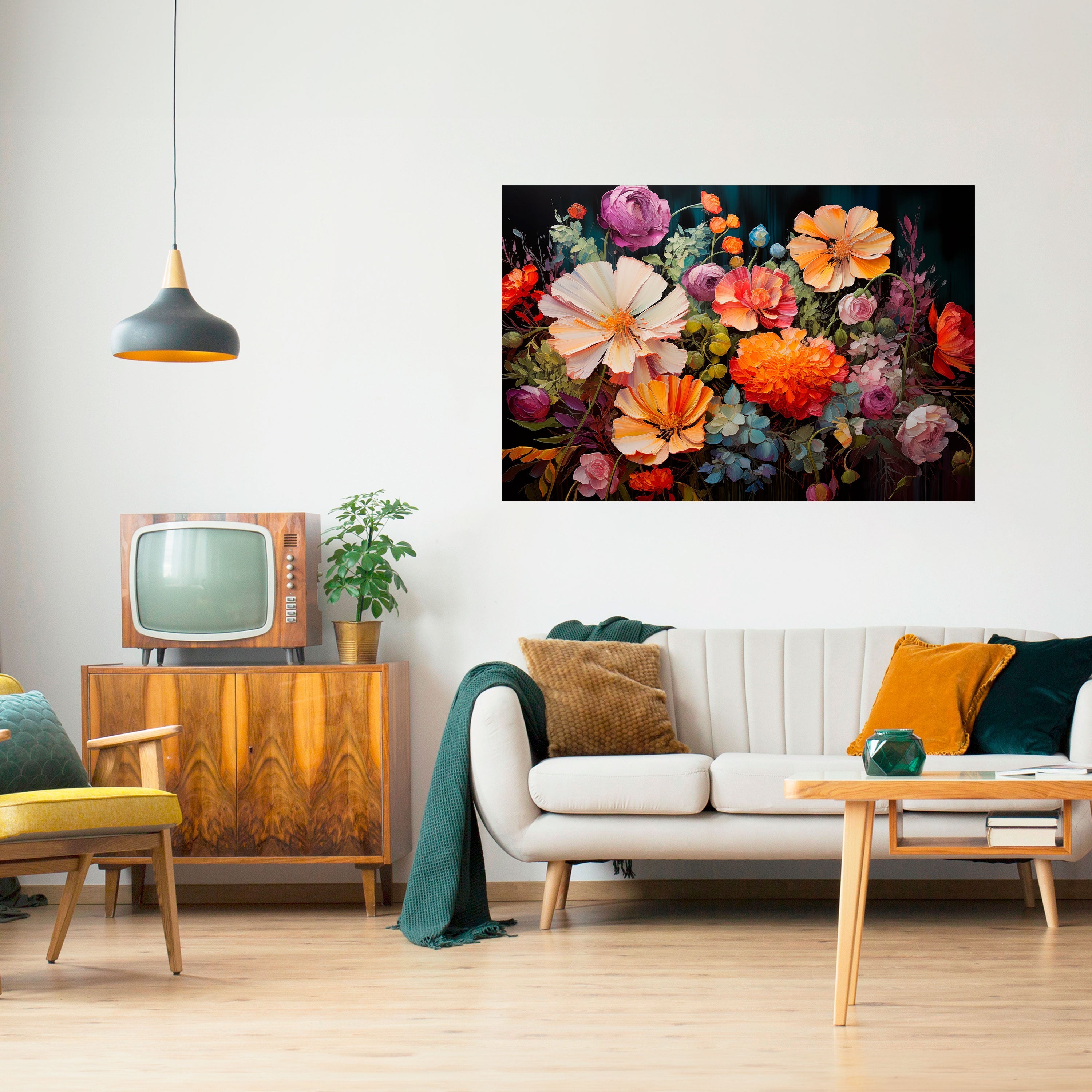 Affiche horizontale autocollante « BLOOMING WILDERNESS »