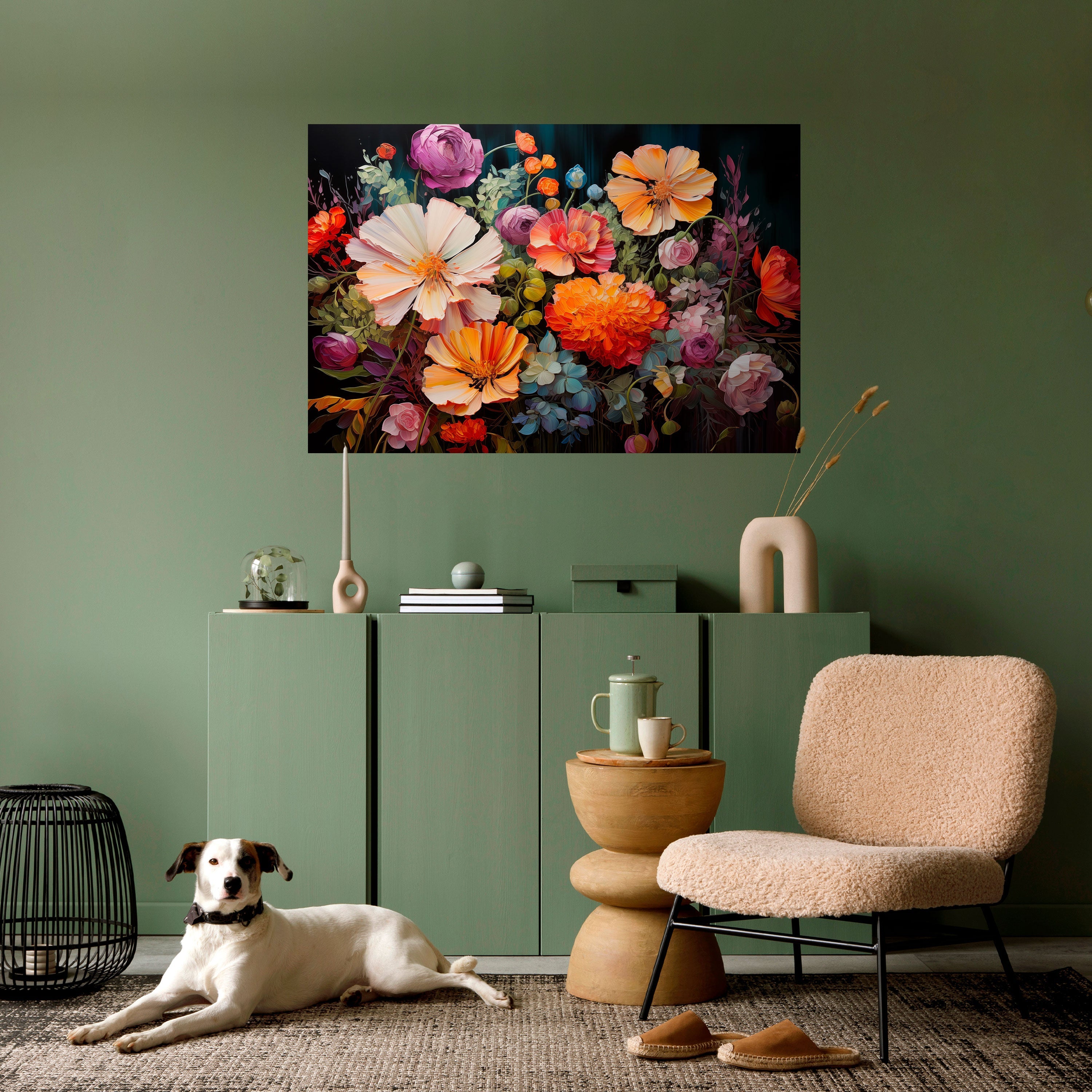 Affiche horizontale autocollante « BLOOMING WILDERNESS »