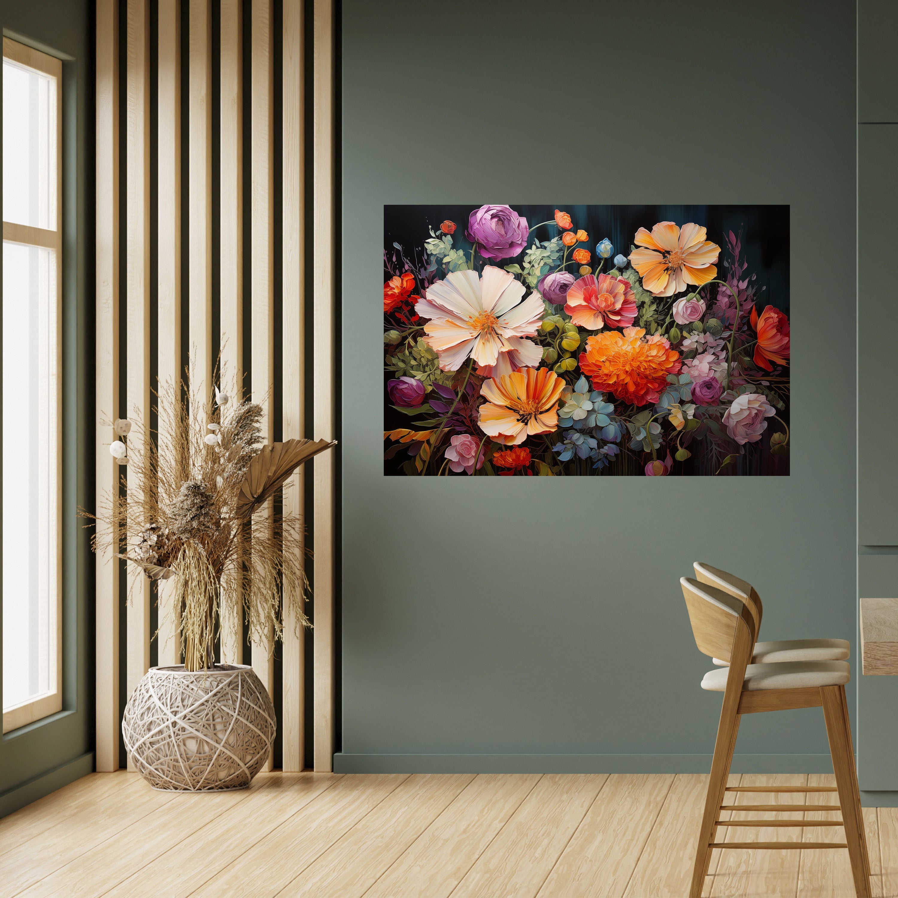 Affiche horizontale autocollante « BLOOMING WILDERNESS »