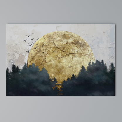 RISING MOON Horizontal Canvas Print