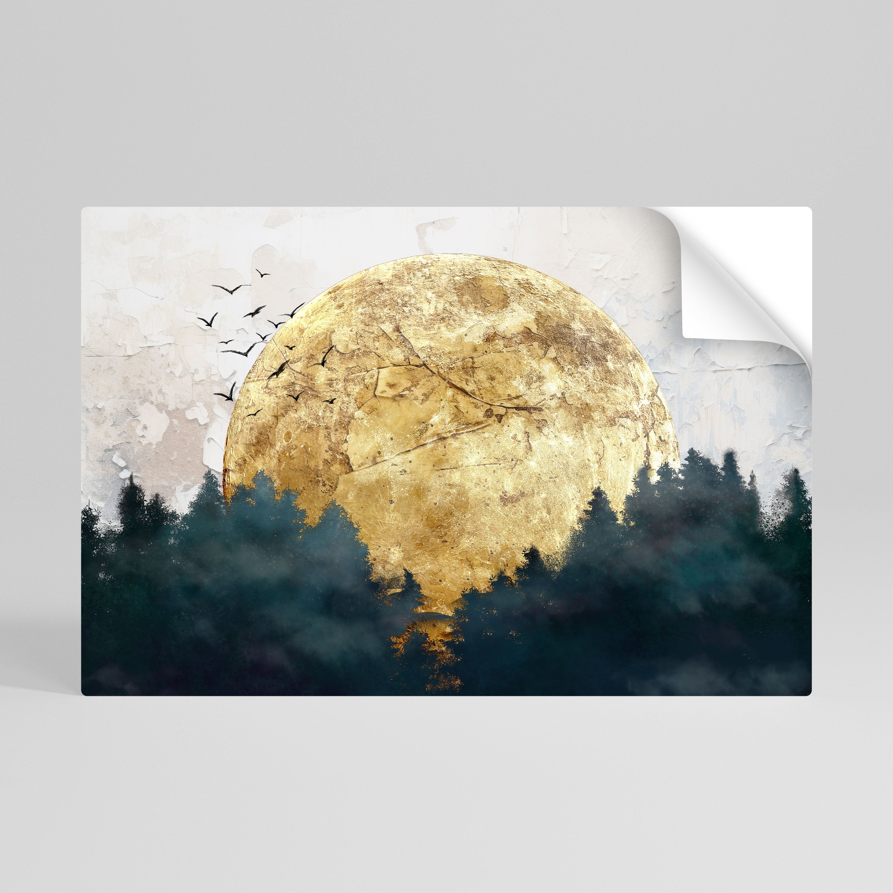 Affiche horizontale autocollante RISING MOON
