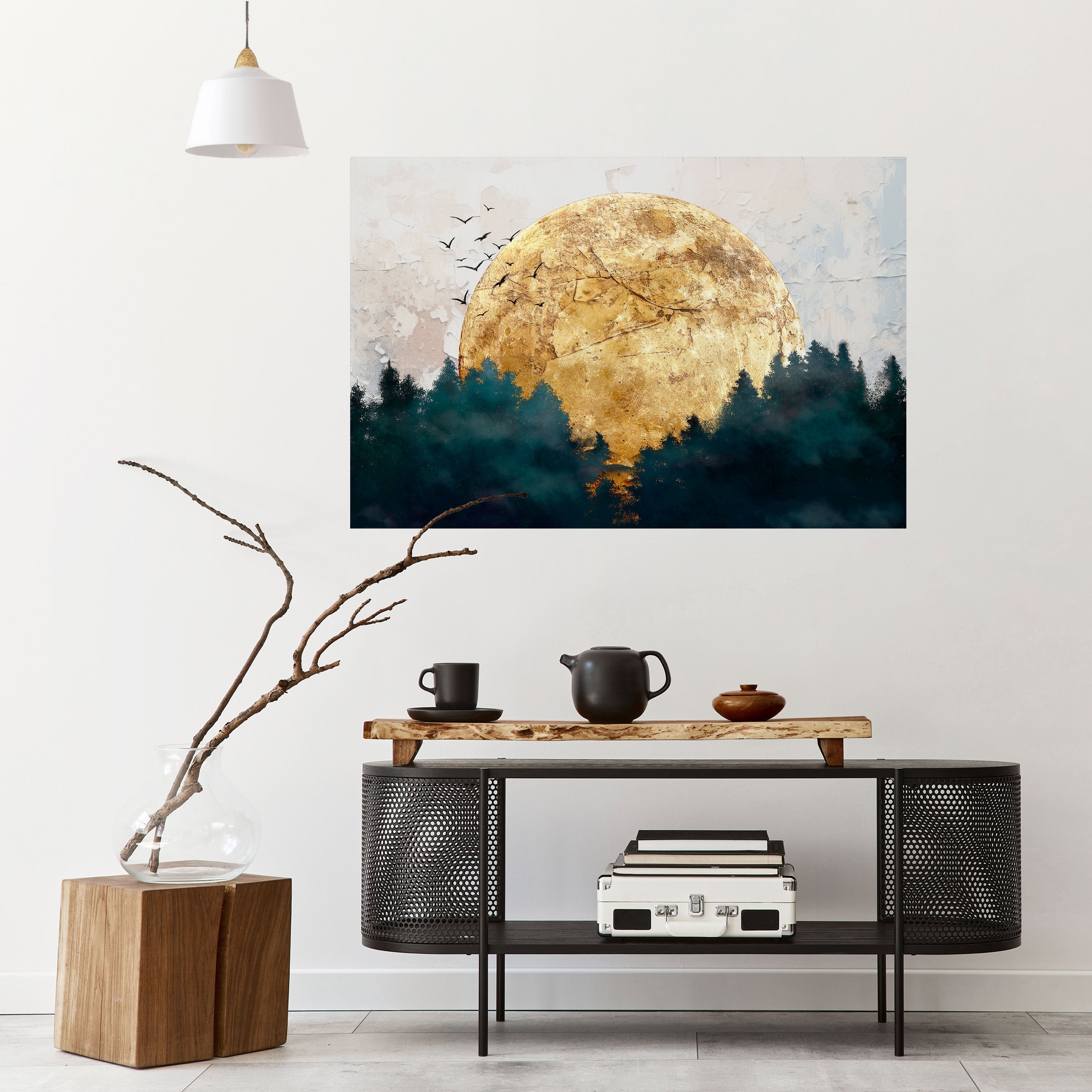 Affiche horizontale autocollante RISING MOON