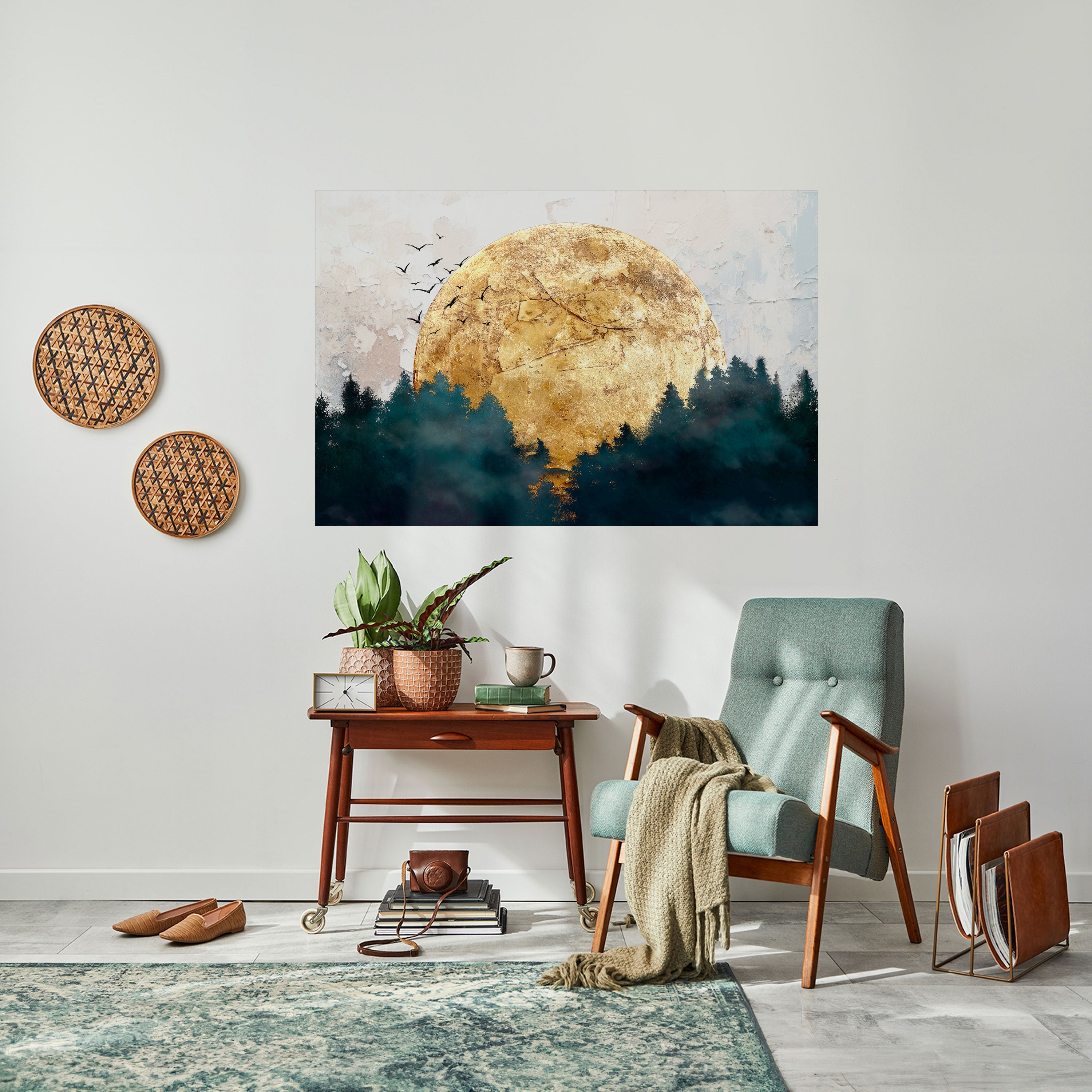 Affiche horizontale autocollante RISING MOON