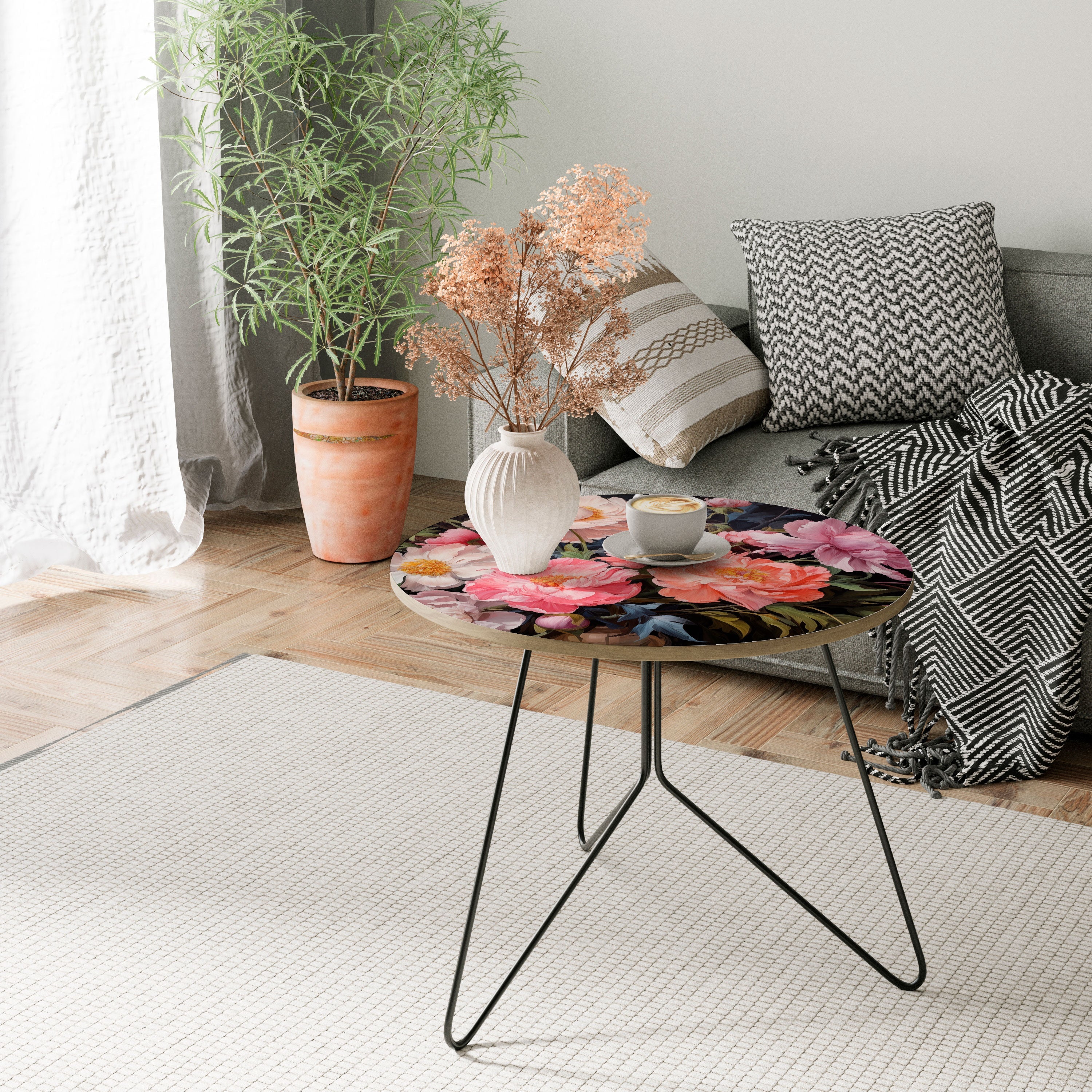 Table basse PEONIES BLOSSOM 69