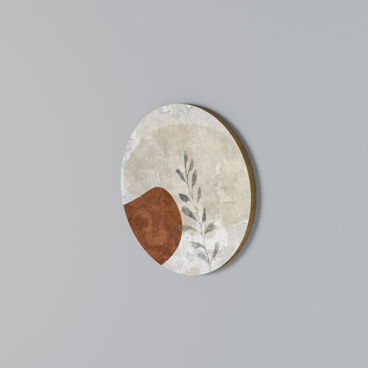 SINGLE SPRIG Round Wall Art
