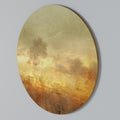 AMBER DREAMSCAPE Round Wall Art