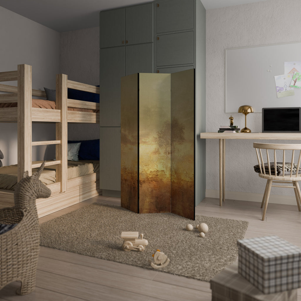 Paravent décoratif à 3 panneaux AMBER DREAMSCAPE