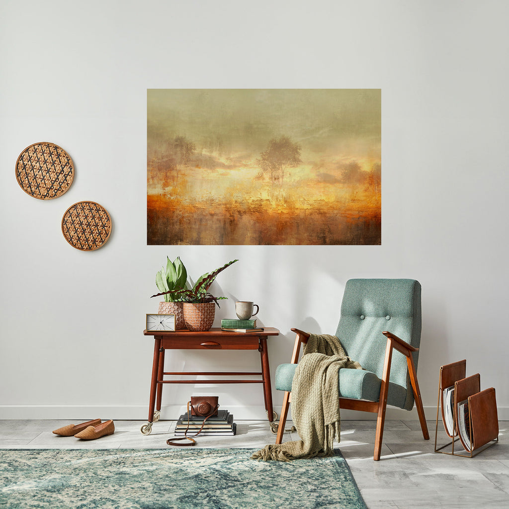 AMBER DREAMSCAPE Peel and Stick Horizontal Poster