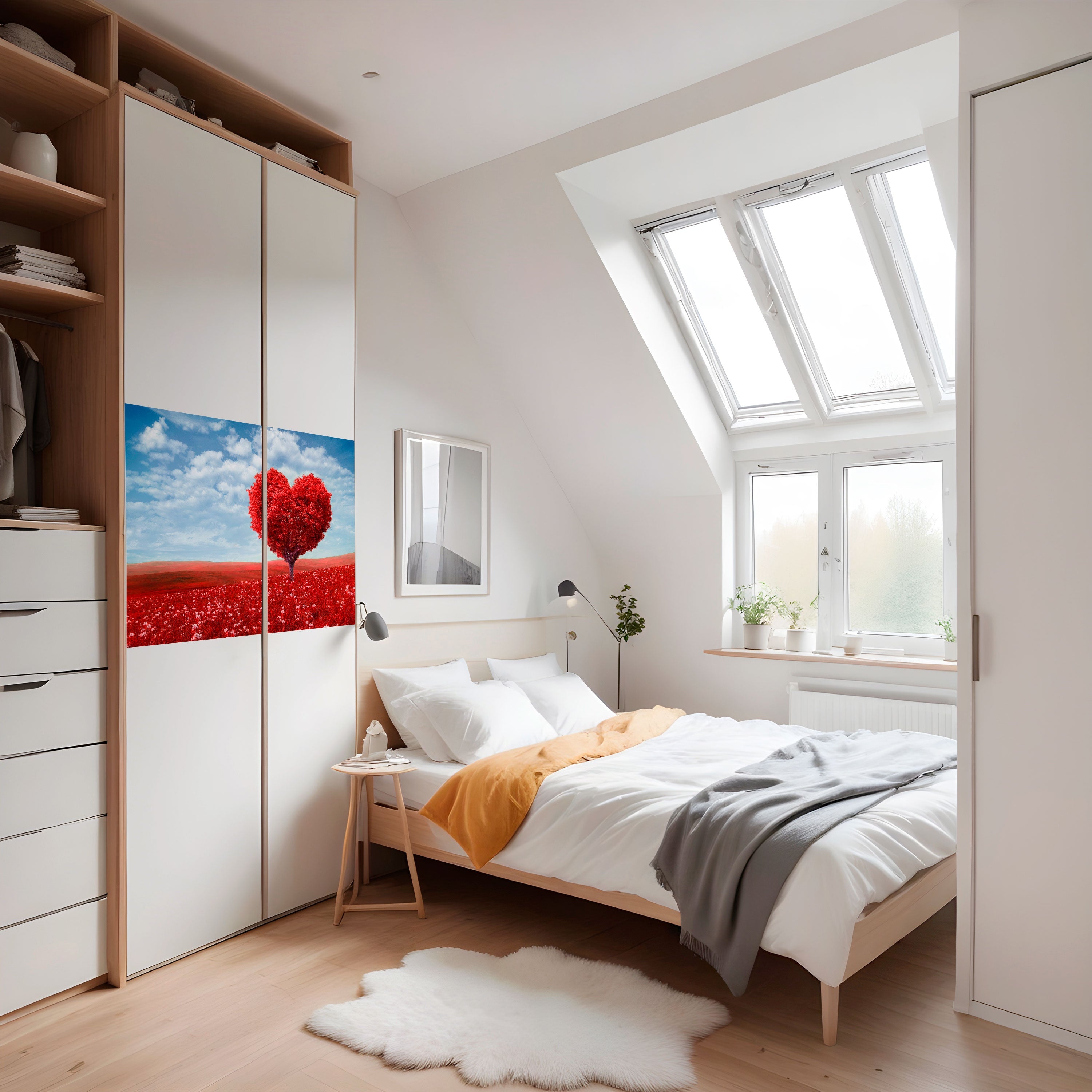 Affiche horizontale autocollante LOVE'S EMBRACE