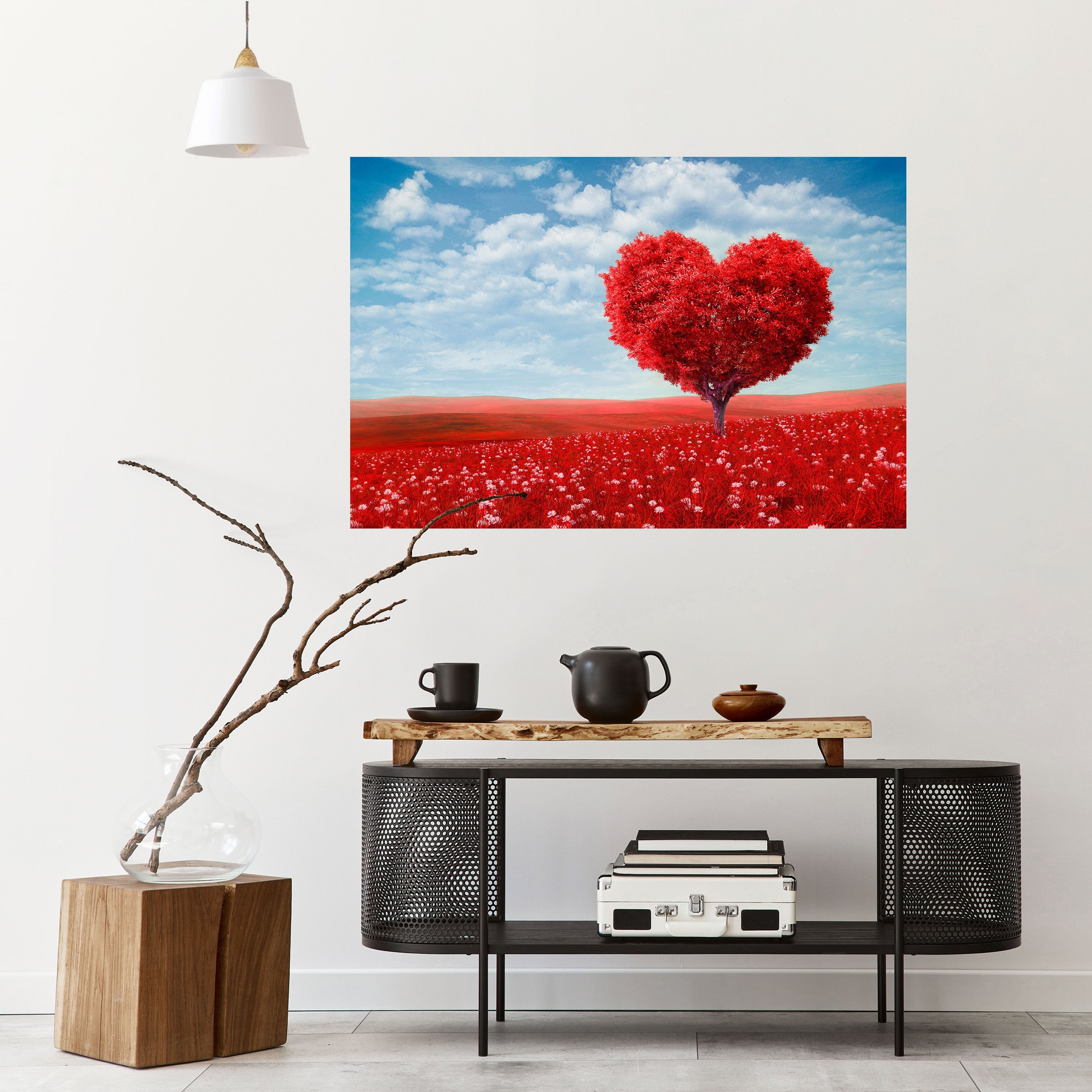 Affiche horizontale autocollante LOVE'S EMBRACE