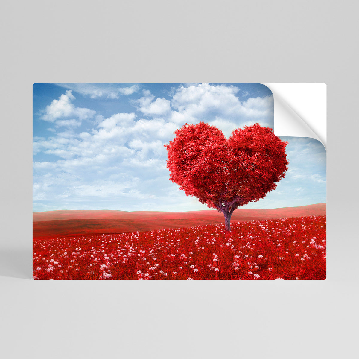 LOVE’S EMBRACE Peel and Stick Horizontal Poster