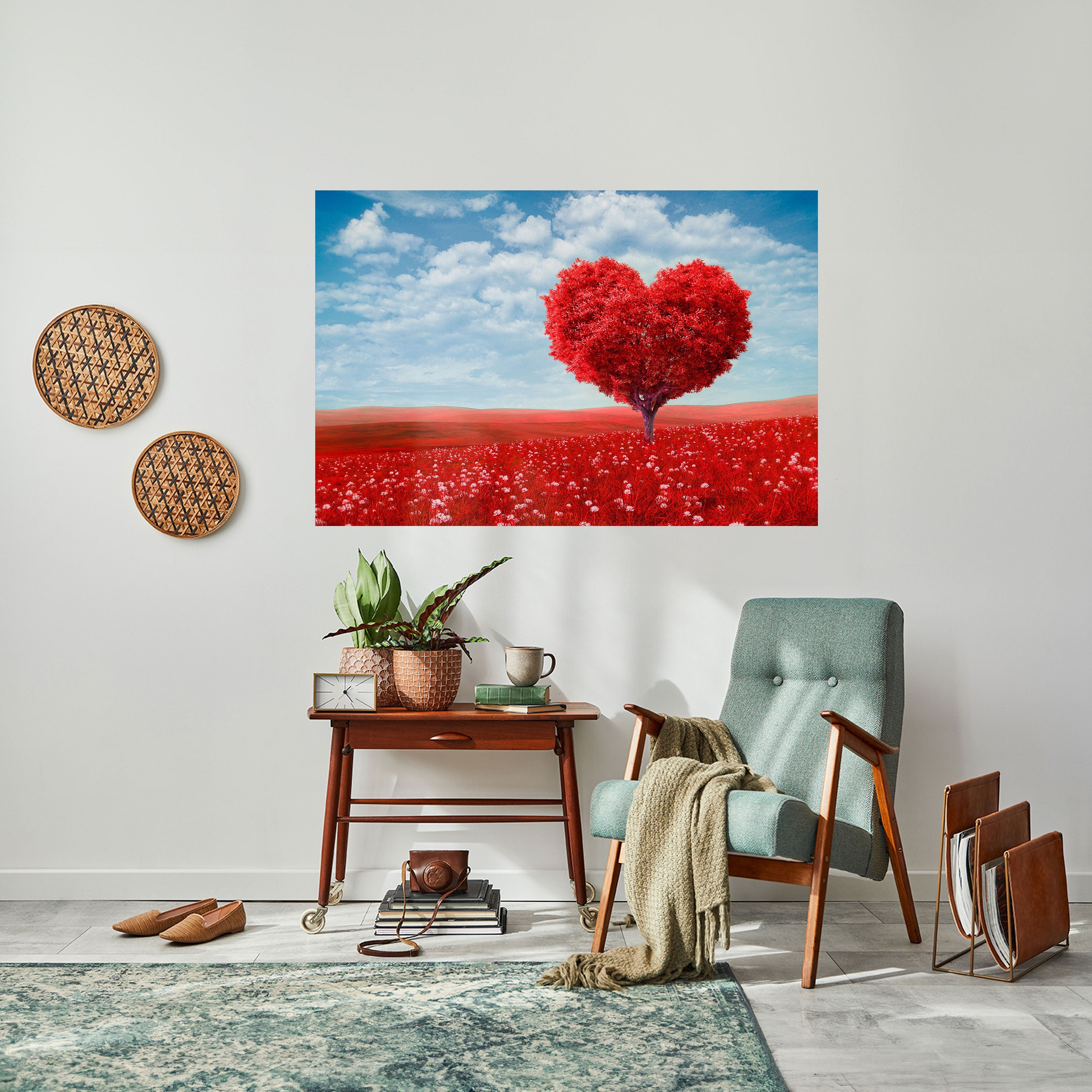 Affiche horizontale autocollante LOVE'S EMBRACE