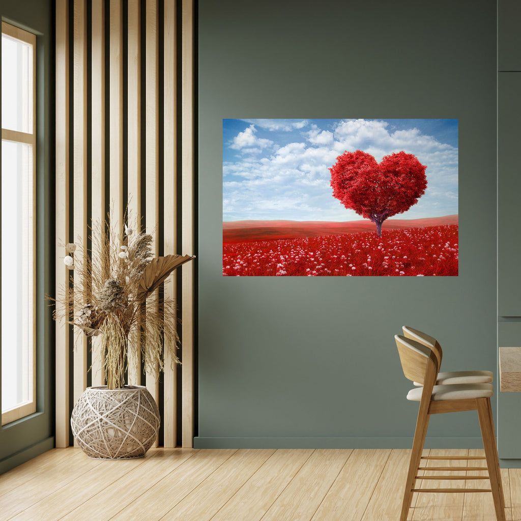 Affiche horizontale autocollante LOVE'S EMBRACE