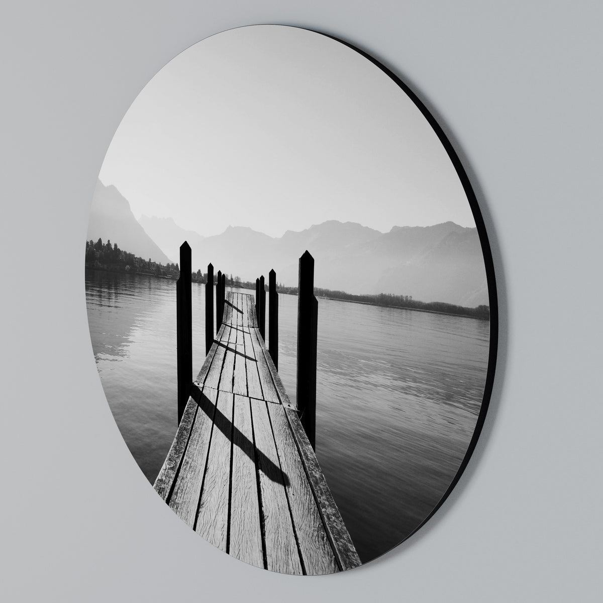 WALK INTO THE DEEP Round Wall Art