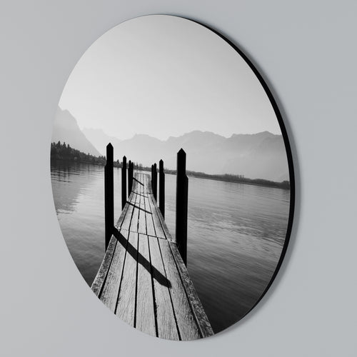 WALK INTO THE DEEP Round Wall Art