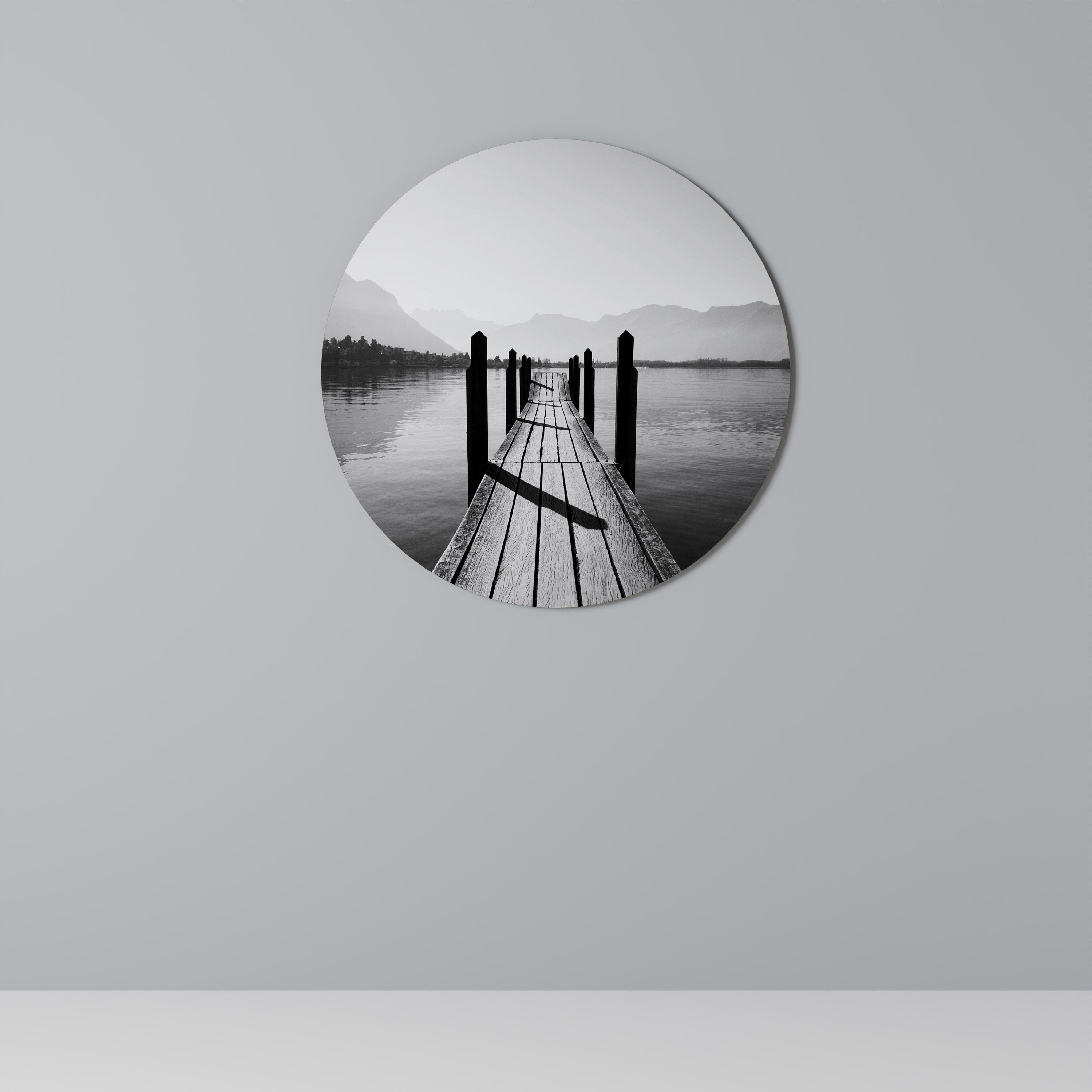 MARCHEZ DANS LES PROFONDEURS Art mural rond