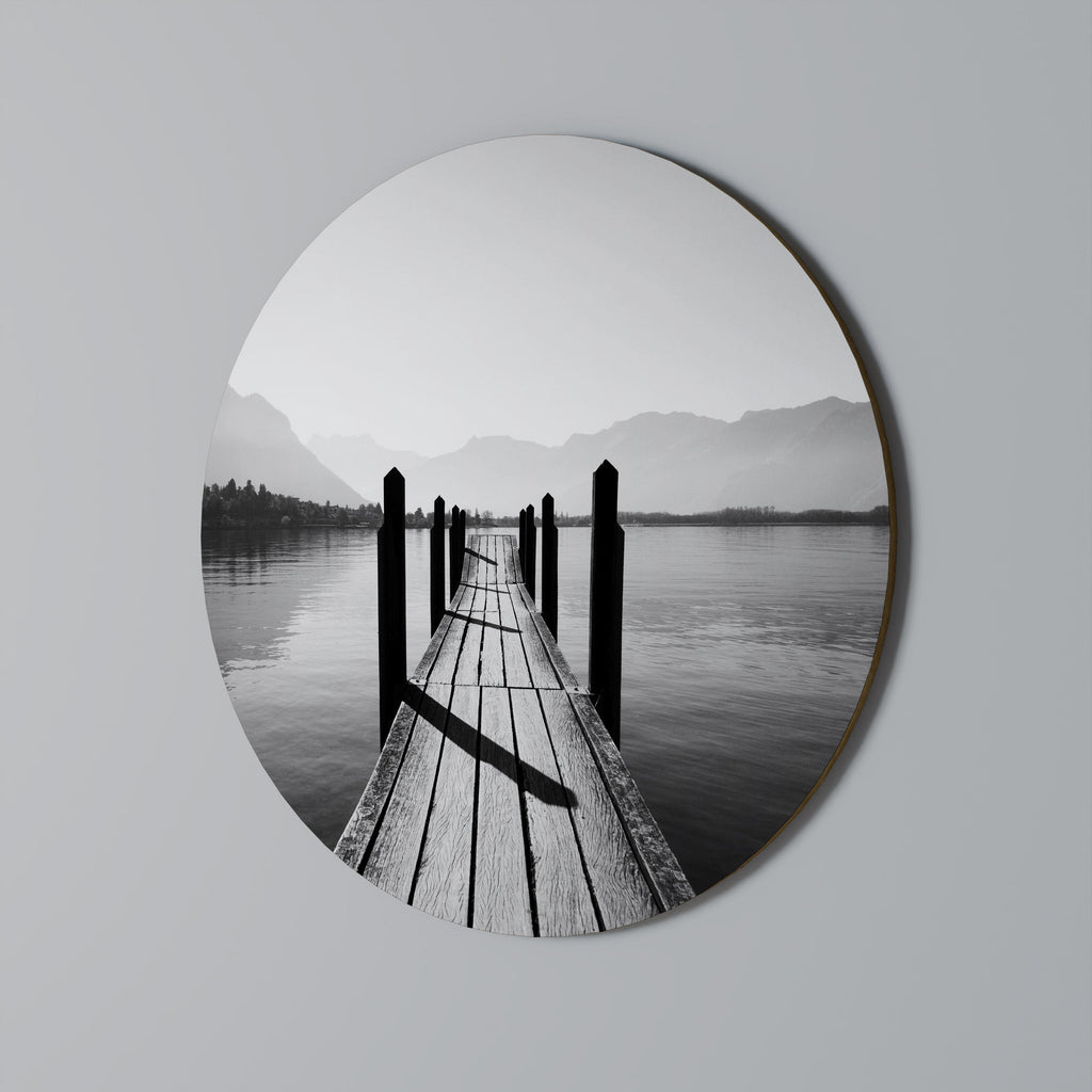 MARCHEZ DANS LES PROFONDEURS Art mural rond