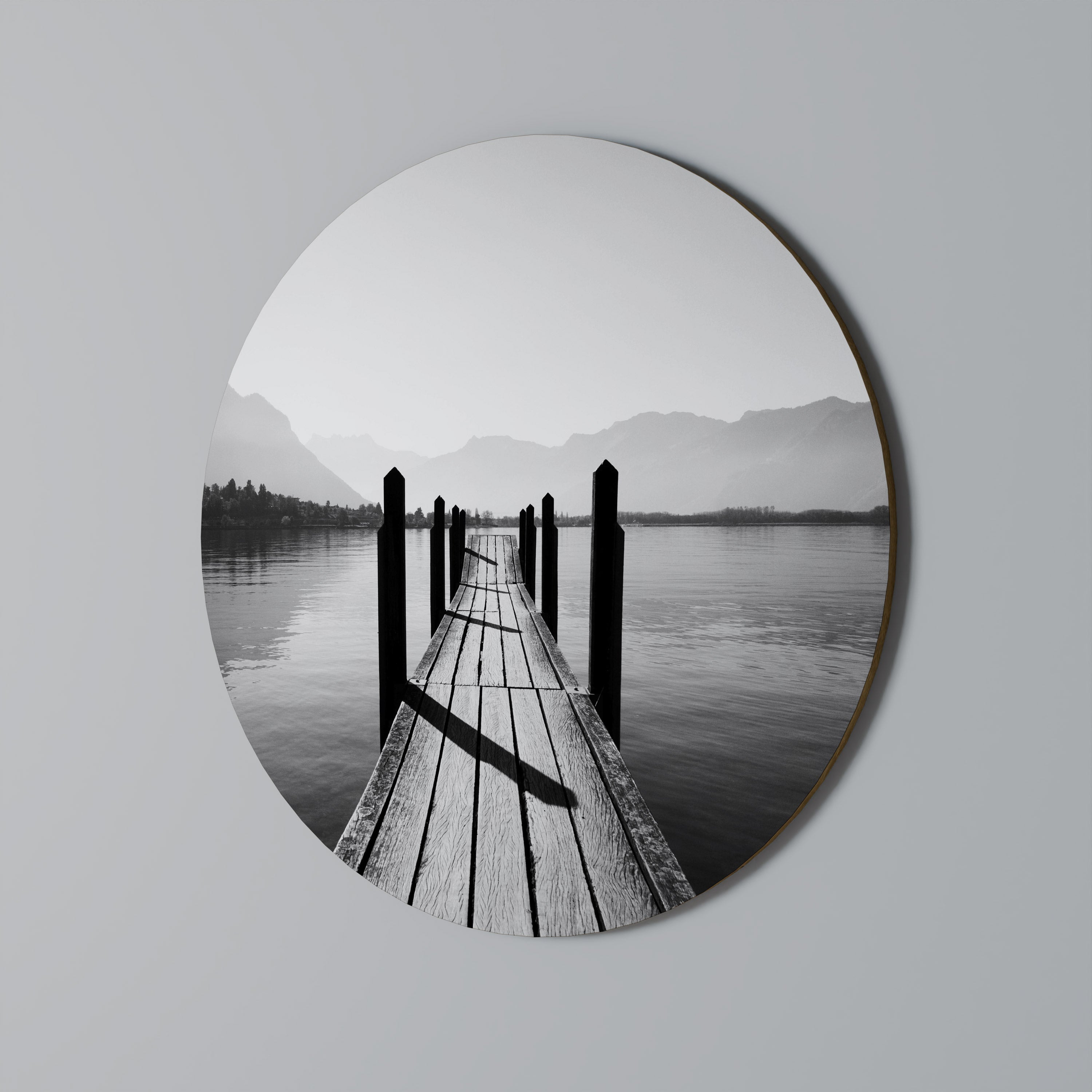 MARCHEZ DANS LES PROFONDEURS Art mural rond