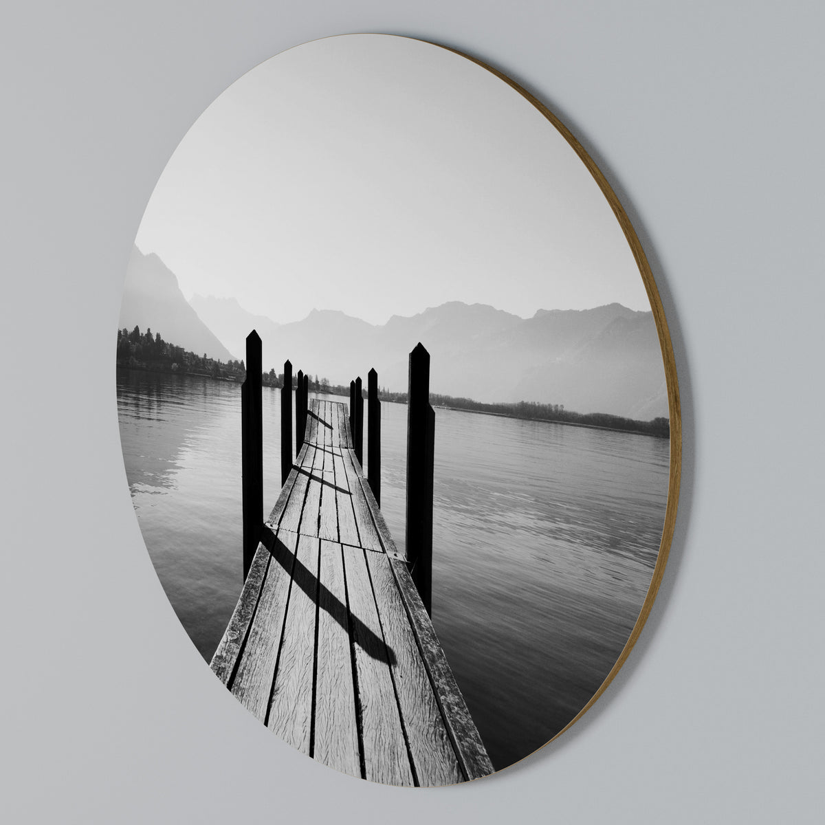 WALK INTO THE DEEP Round Wall Art