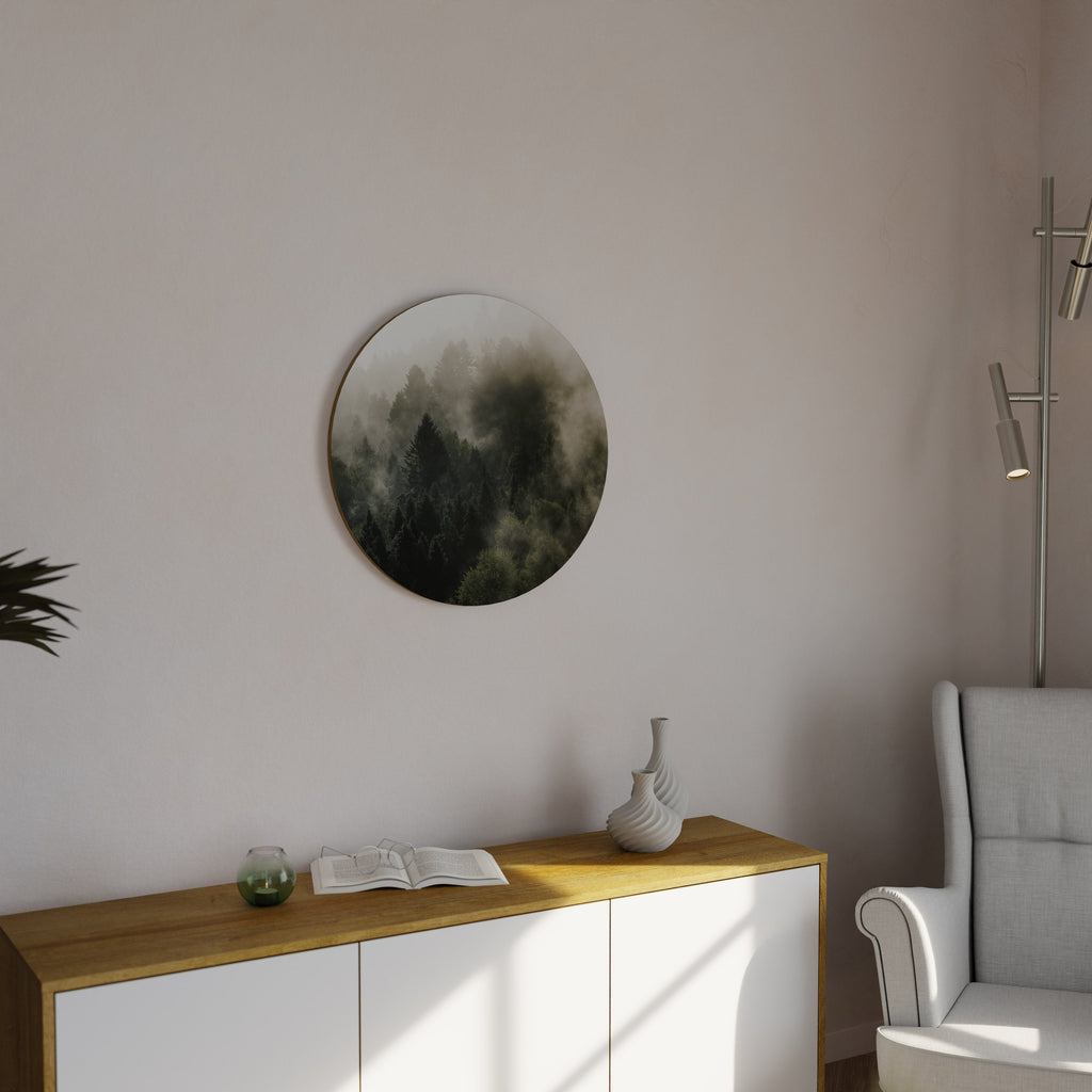 Décoration murale ronde MISTY HIGHLANDS