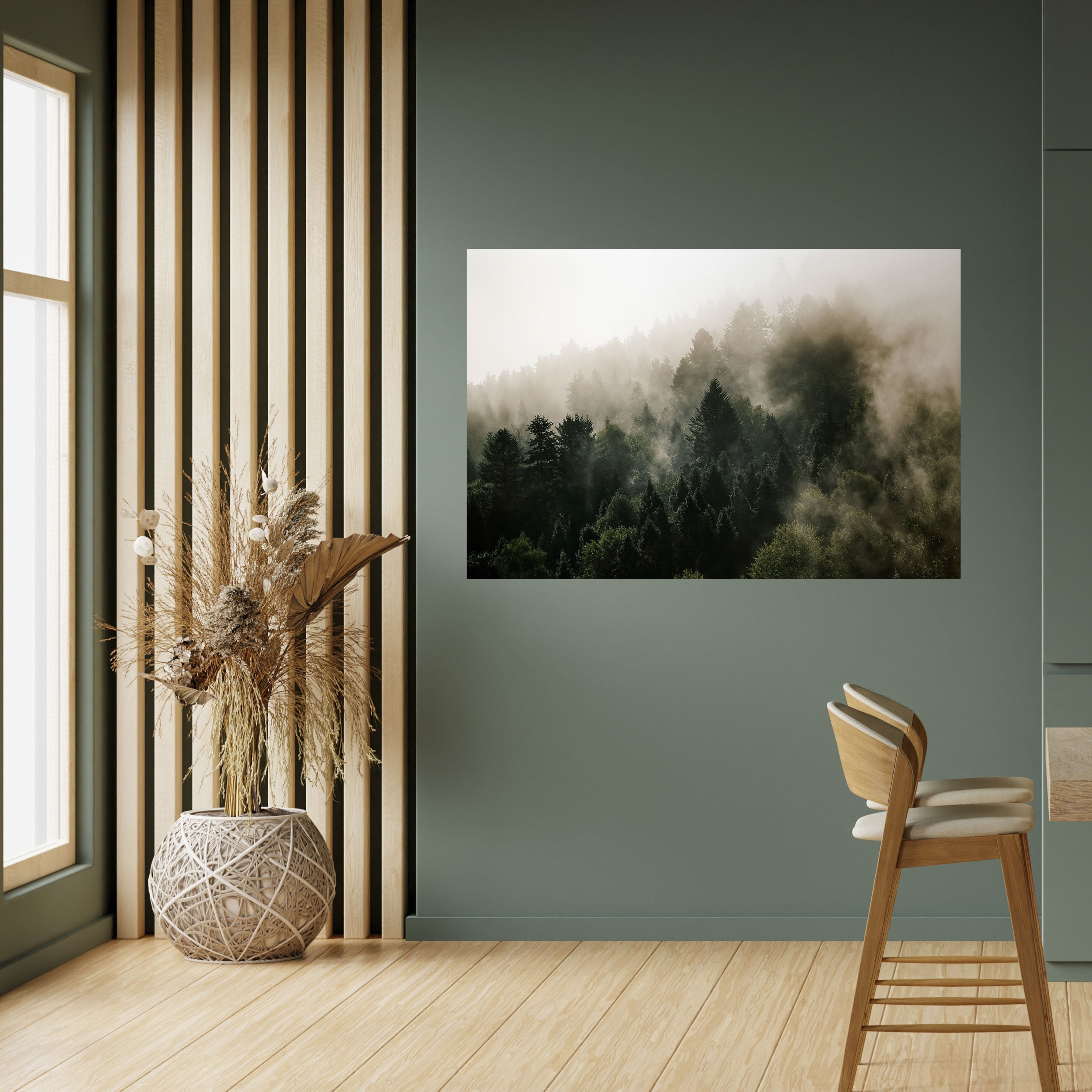 Affiche horizontale autocollante MISTY HIGHLANDS