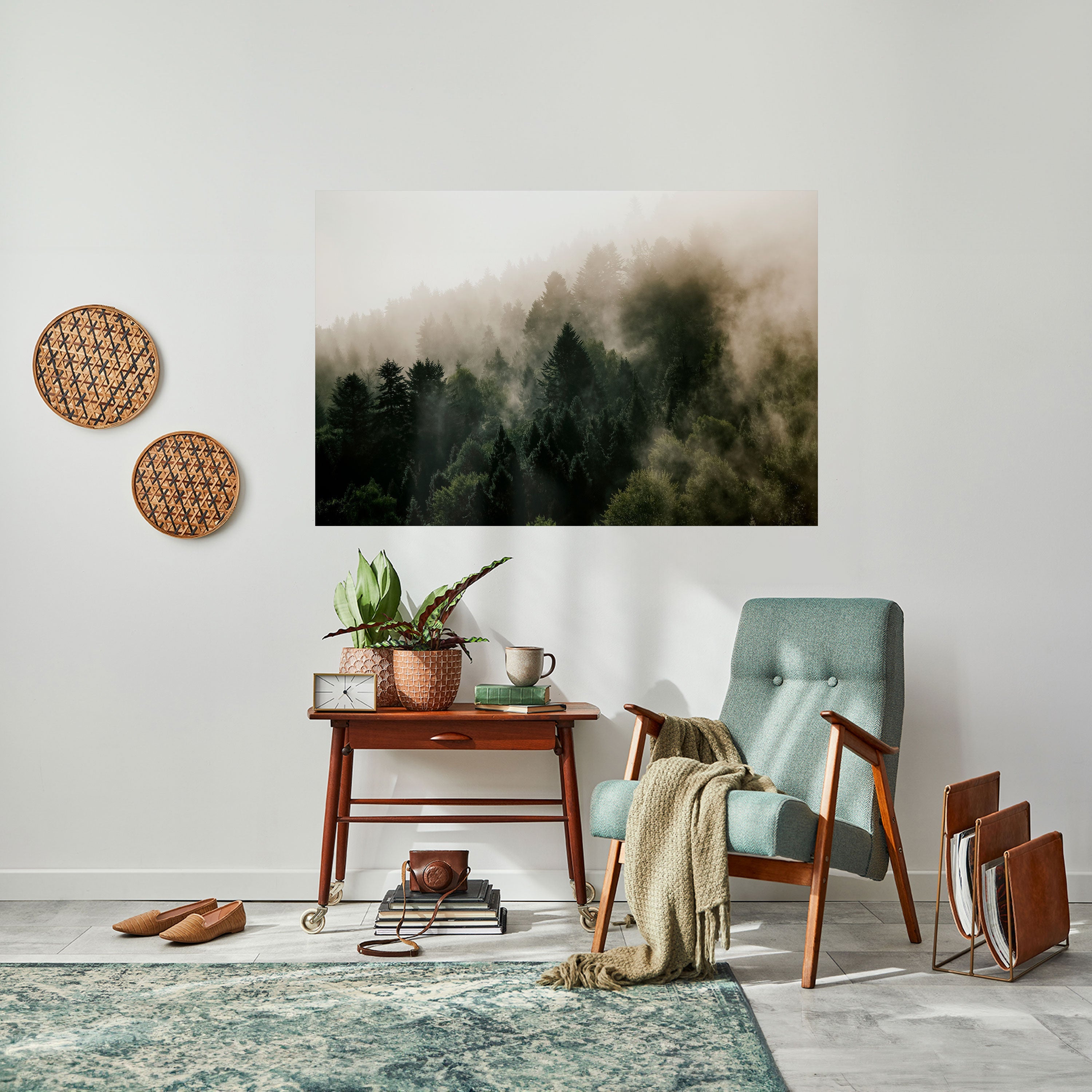 Affiche horizontale autocollante MISTY HIGHLANDS