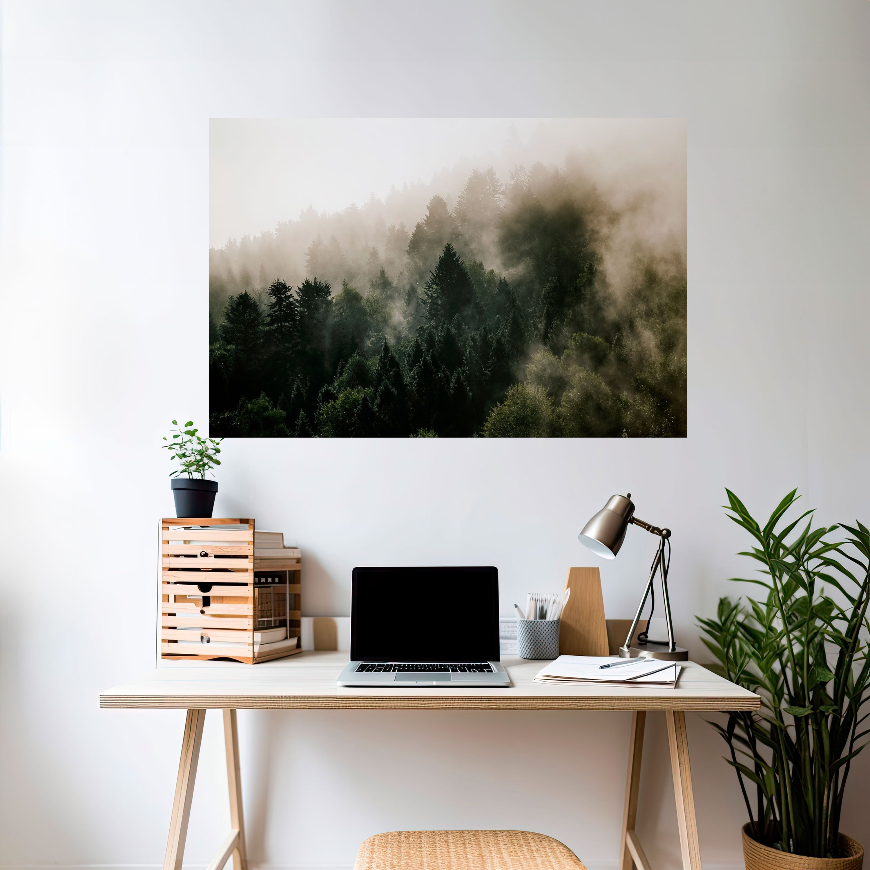 Affiche horizontale autocollante MISTY HIGHLANDS