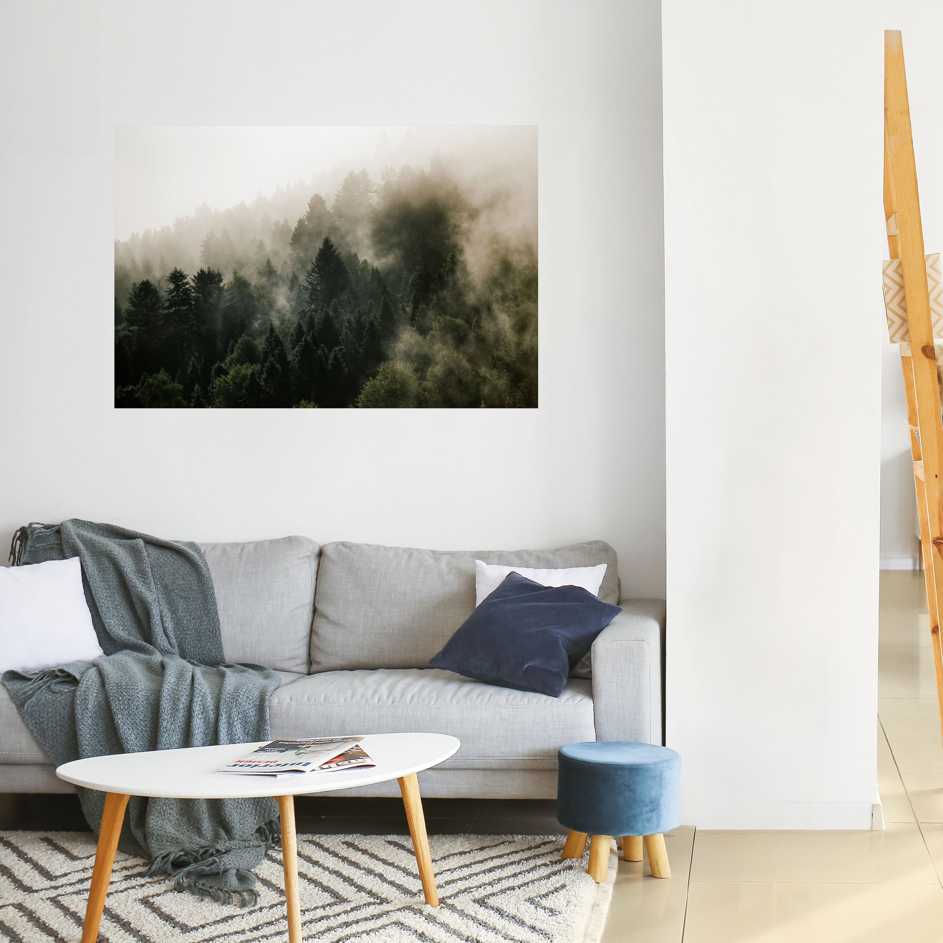 Affiche horizontale autocollante MISTY HIGHLANDS