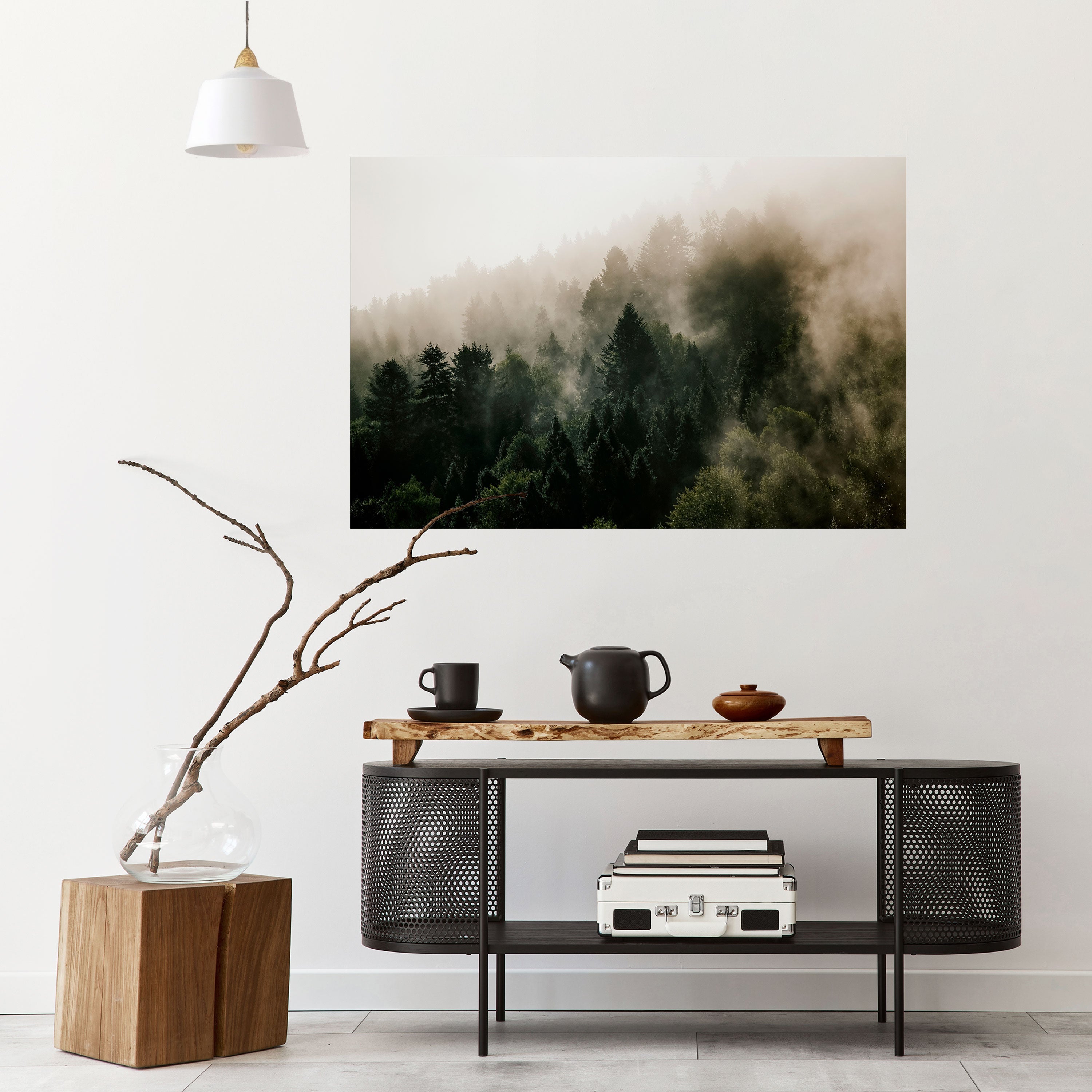 Affiche horizontale autocollante MISTY HIGHLANDS