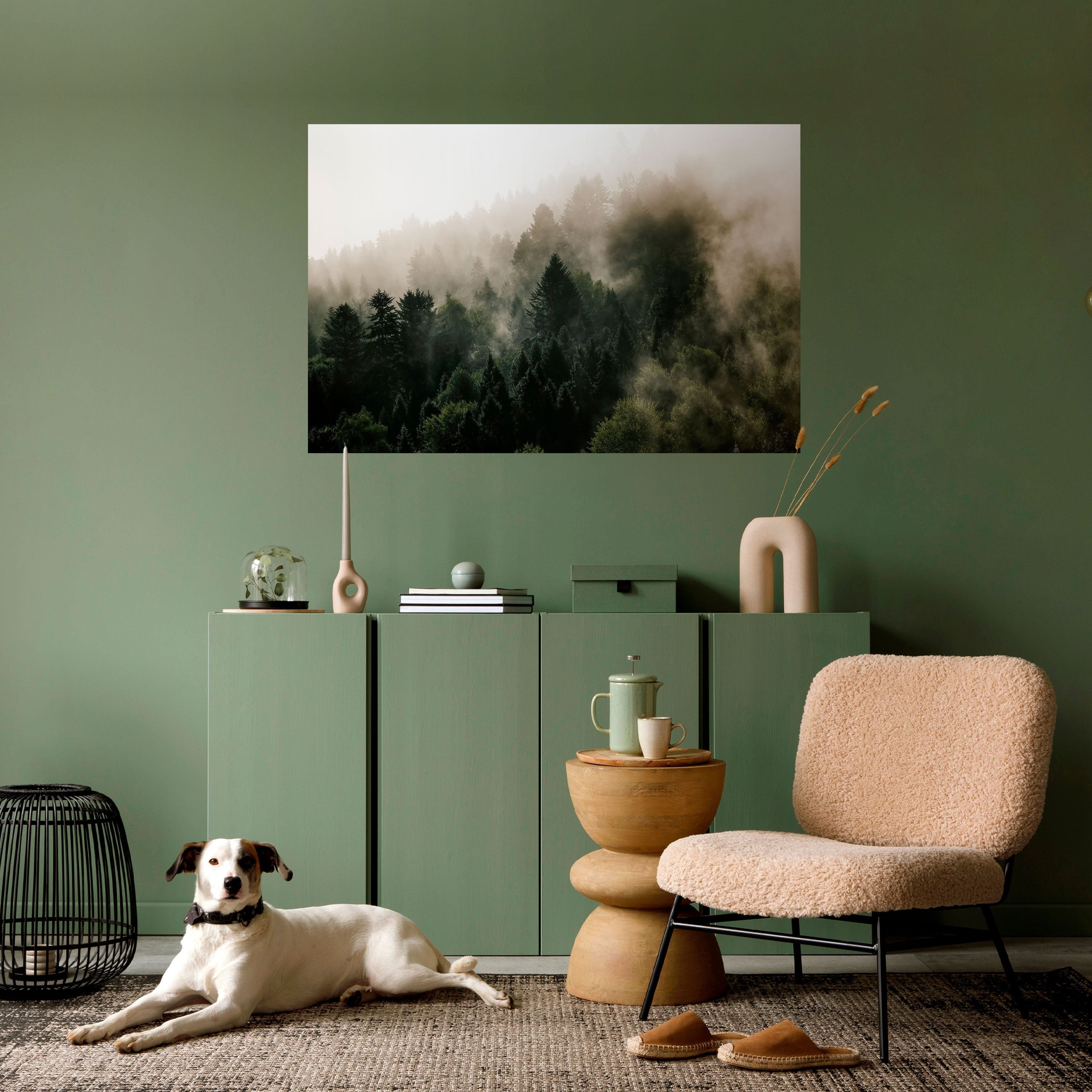 Affiche horizontale autocollante MISTY HIGHLANDS