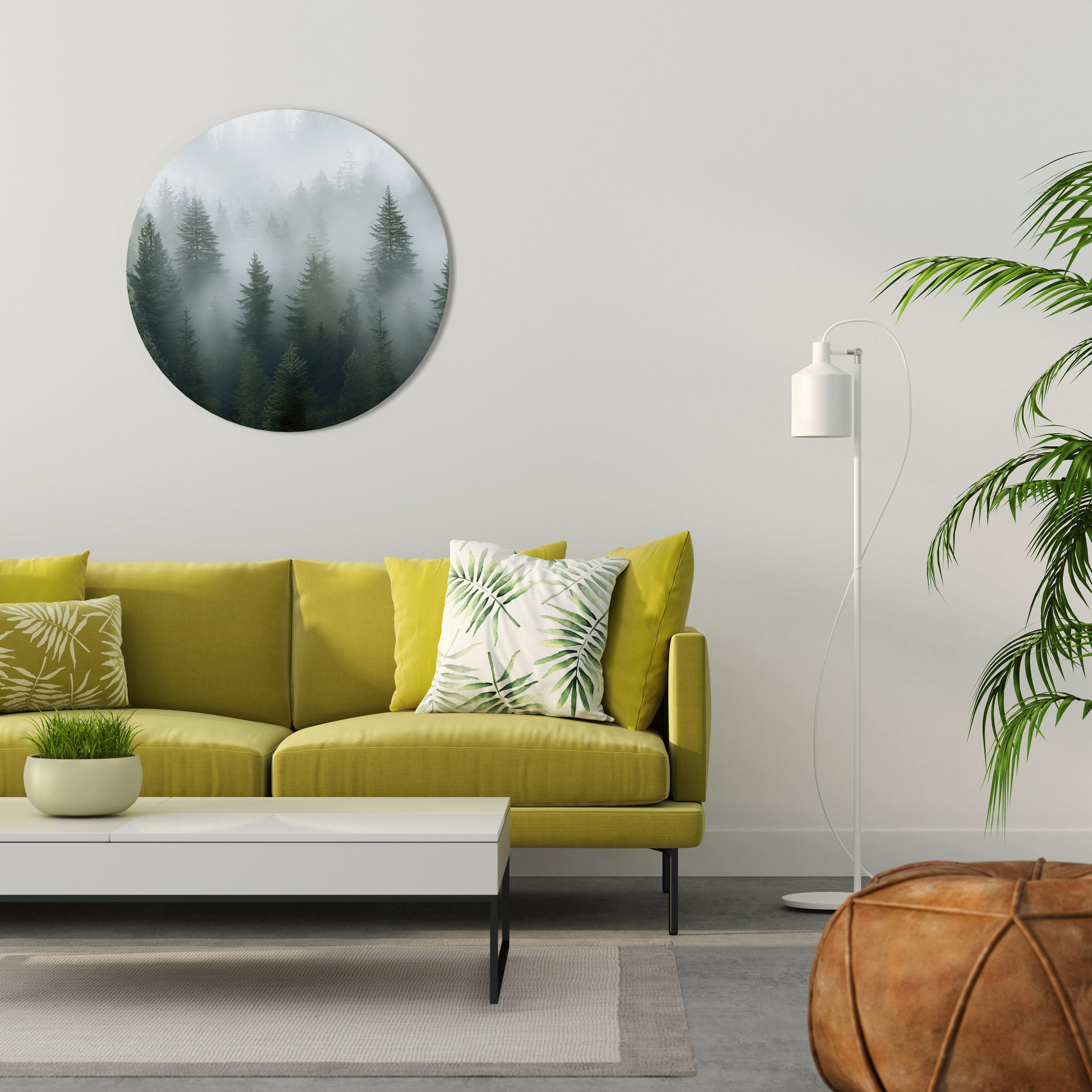 Décoration murale ronde FOGGY CREST