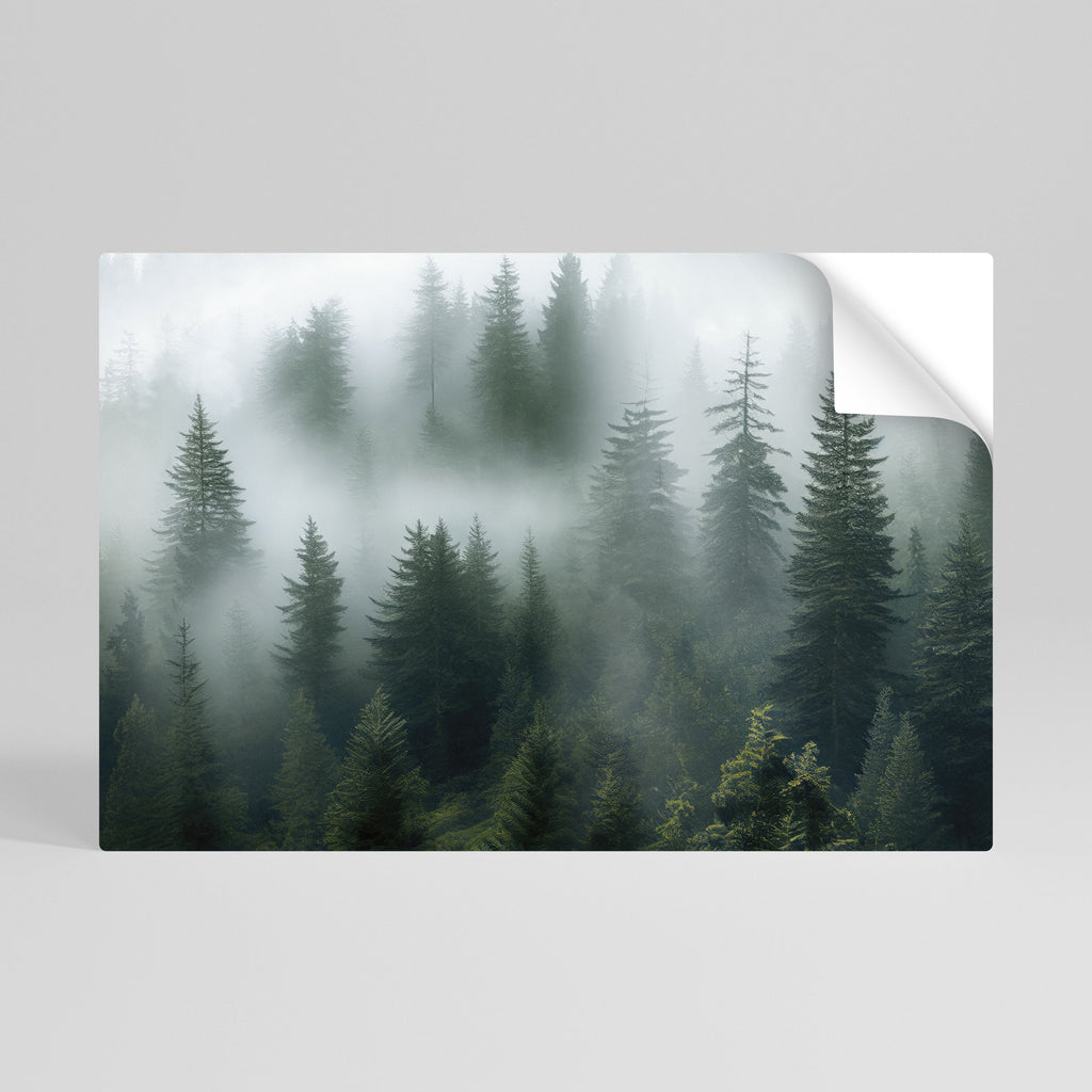 FOGGY CREST Peel and Stick Horizontal Poster