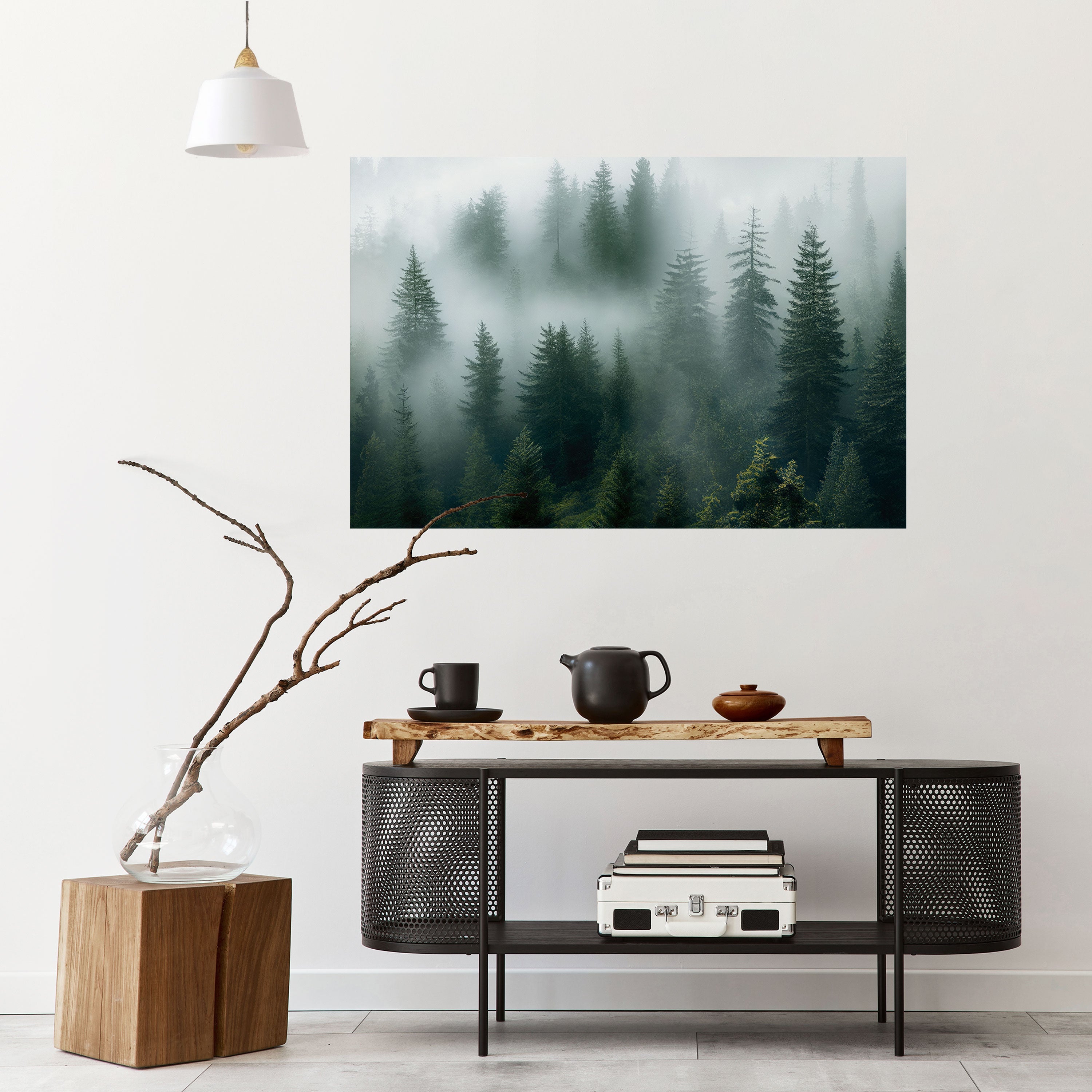 Affiche horizontale autocollante FOGGY CREST