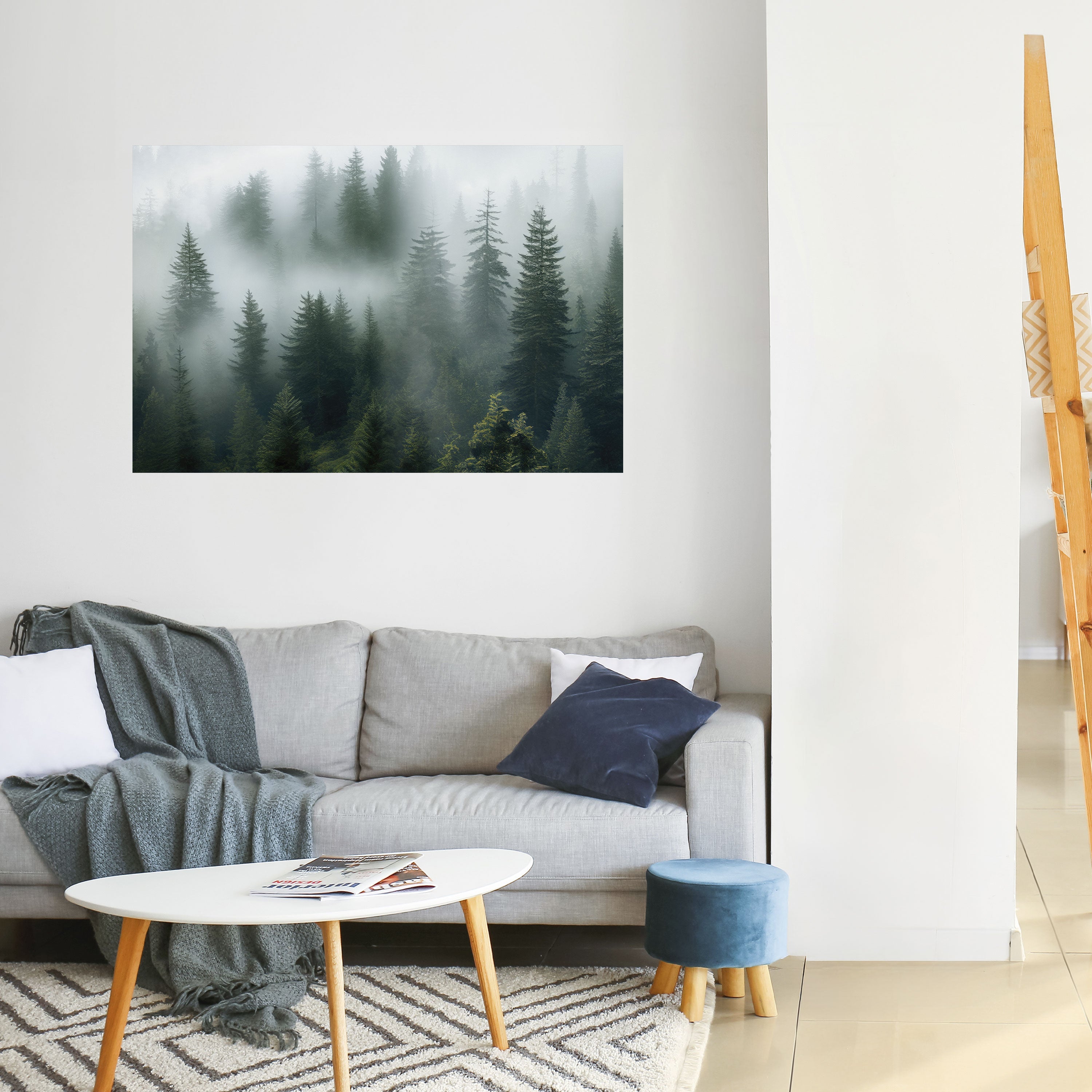 Affiche horizontale autocollante FOGGY CREST