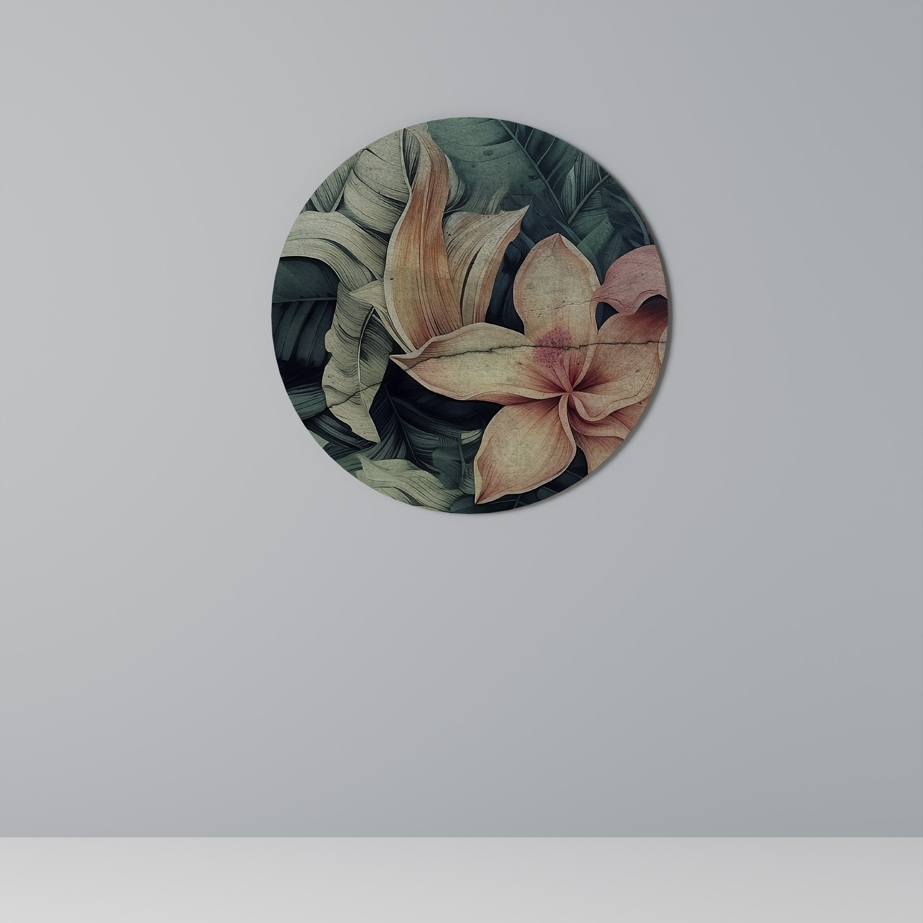 Décoration murale ronde CRASHED LILY