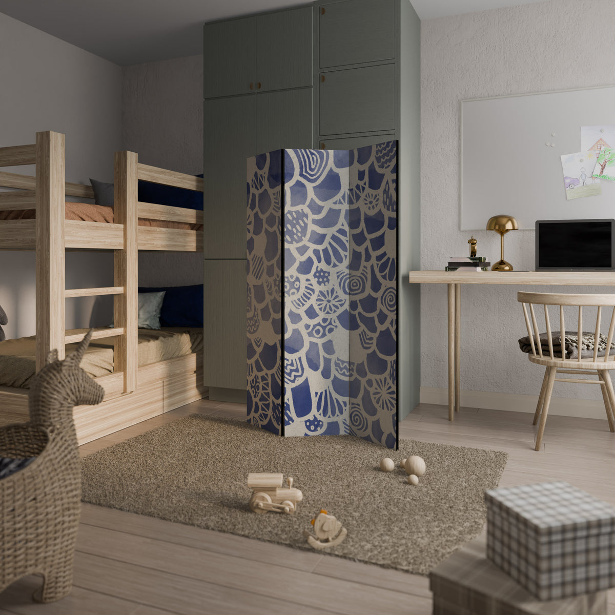 SAPHIRE TESSERA 3-Panel Room Divider