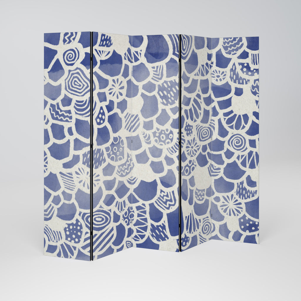 SAPHIRE Séparateur de pièce décoratif à 5 panneaux TESSERA