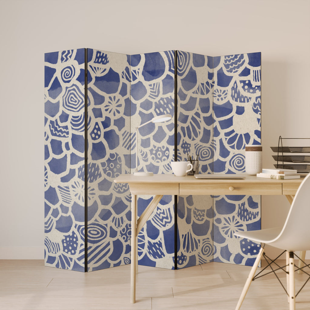 SAPHIRE Séparateur de pièce décoratif à 5 panneaux TESSERA