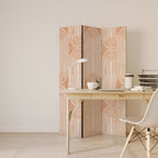 GEOMETRIC GLEAM 3-Panel Room Divider