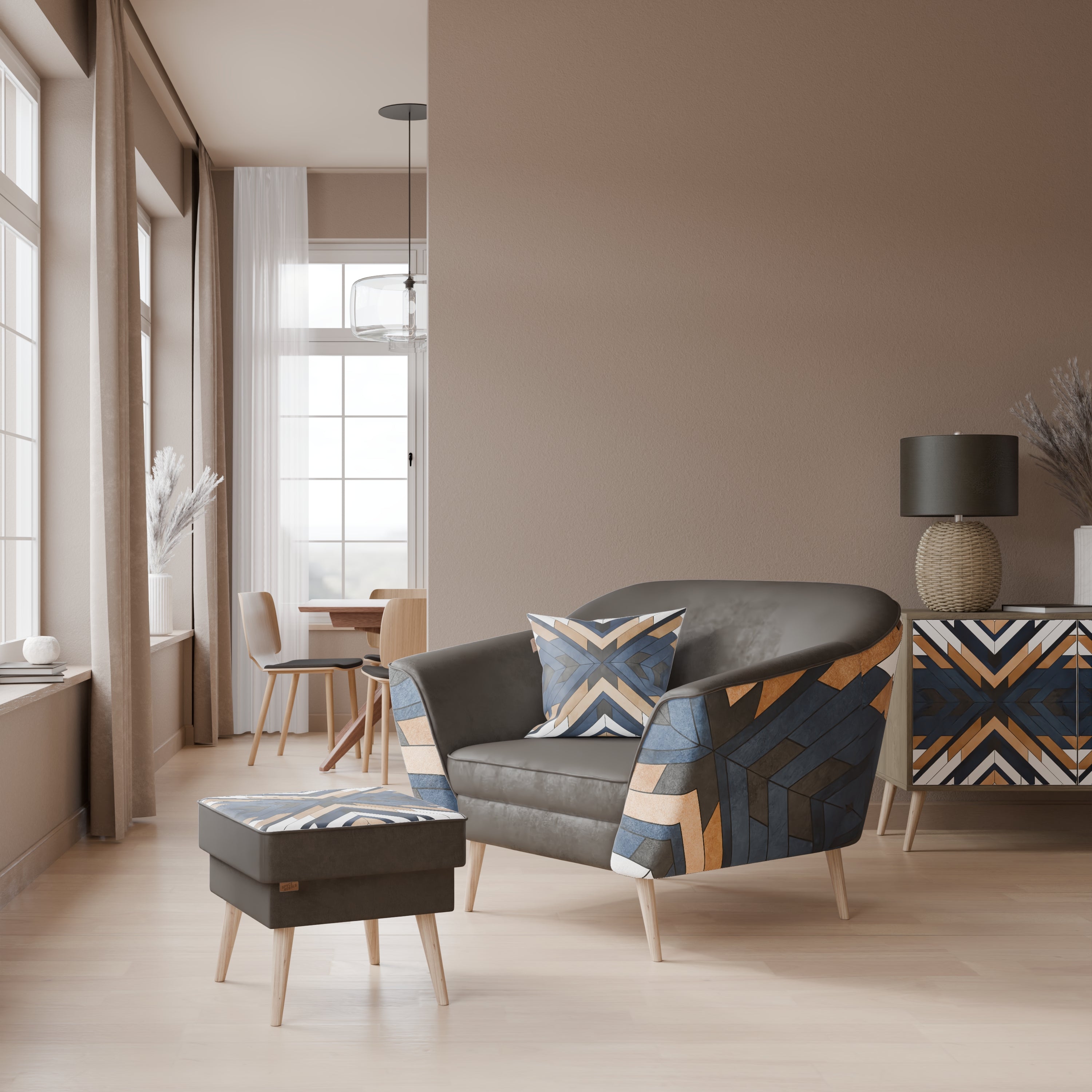 ARTFUL GEOMETRY AURORA Armchair