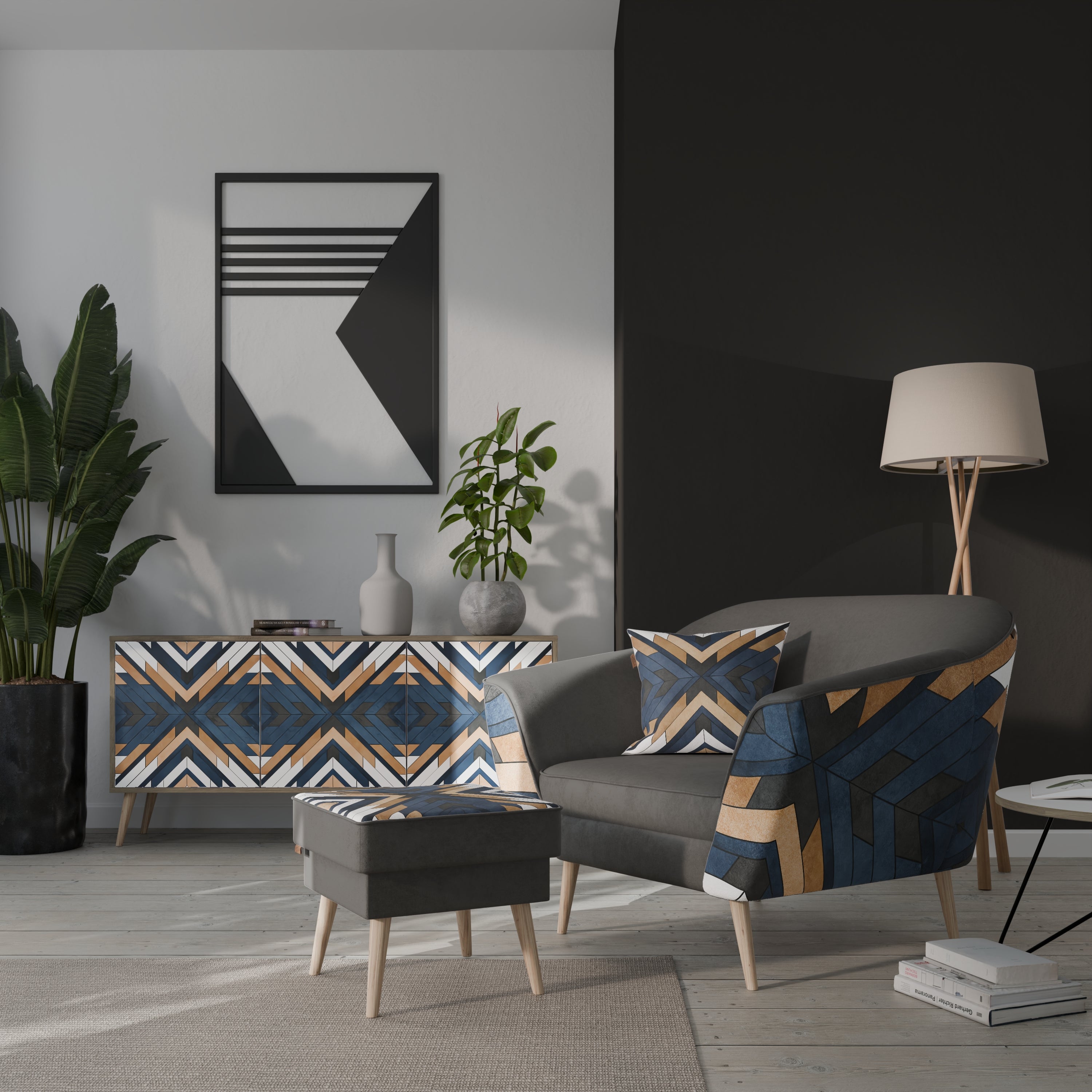 ARTFUL GEOMETRY AURORA Armchair